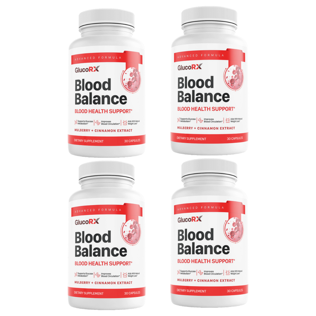 GlucoRX Blood Balance Blood Health Support Gluco RX 30 Capsules (Bundle of 4) — photo 1