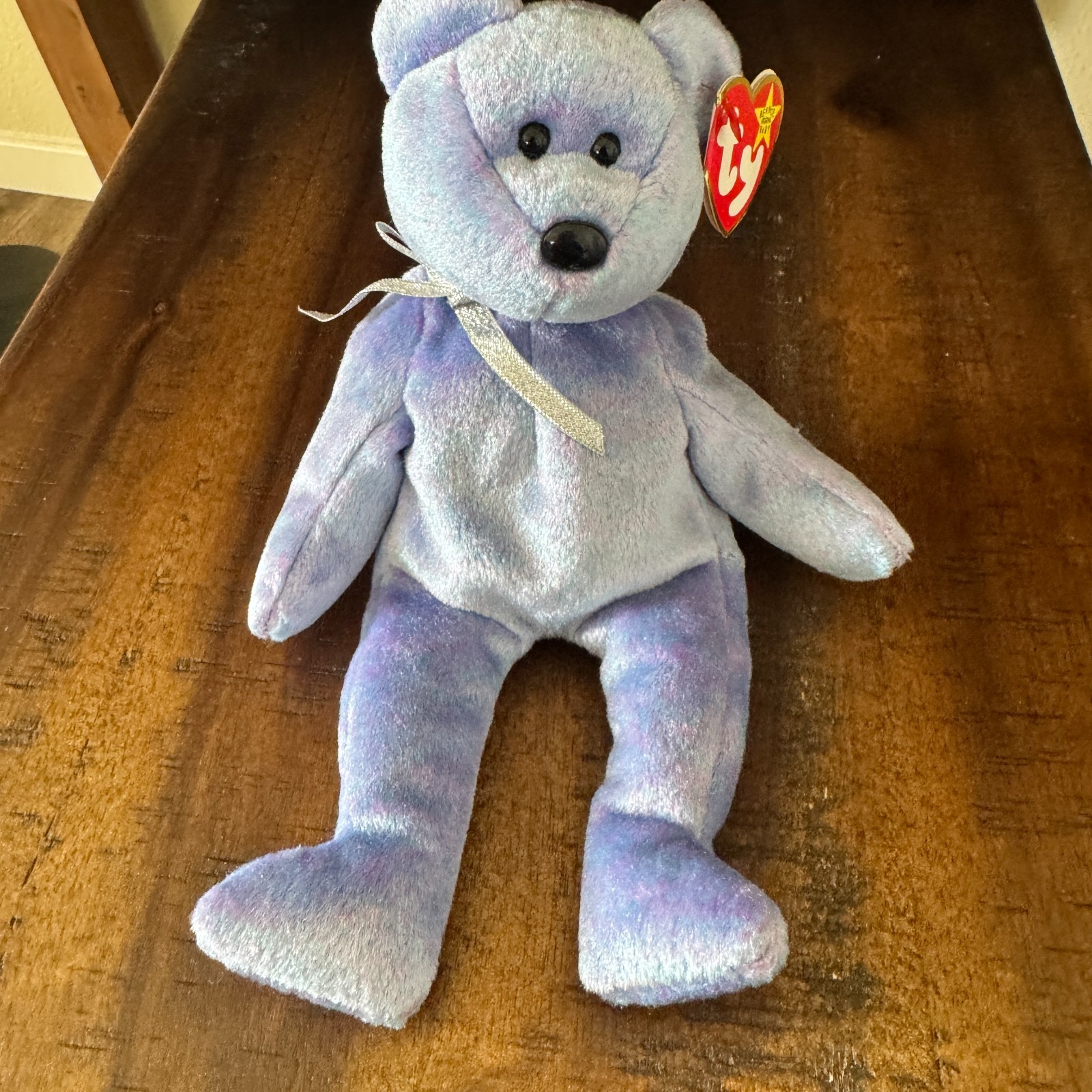 Ty Beanie Babies Clubby II the Purple Teddy Bear Plush with tag — photo 1