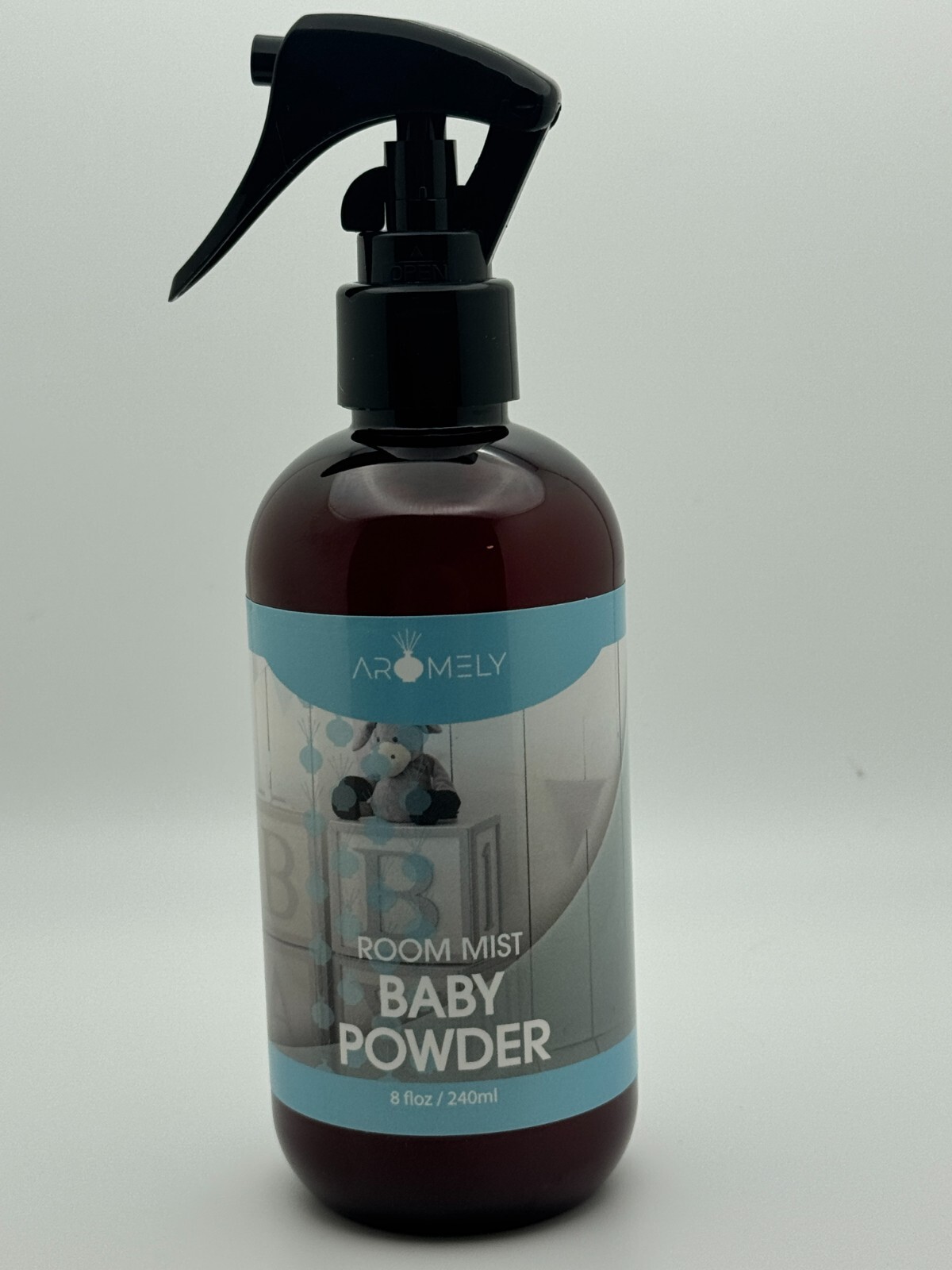 Aromely Baby Powder Room Mist 8oz 240ml Aromatherapy Essential Oils Room Spray — photo 1