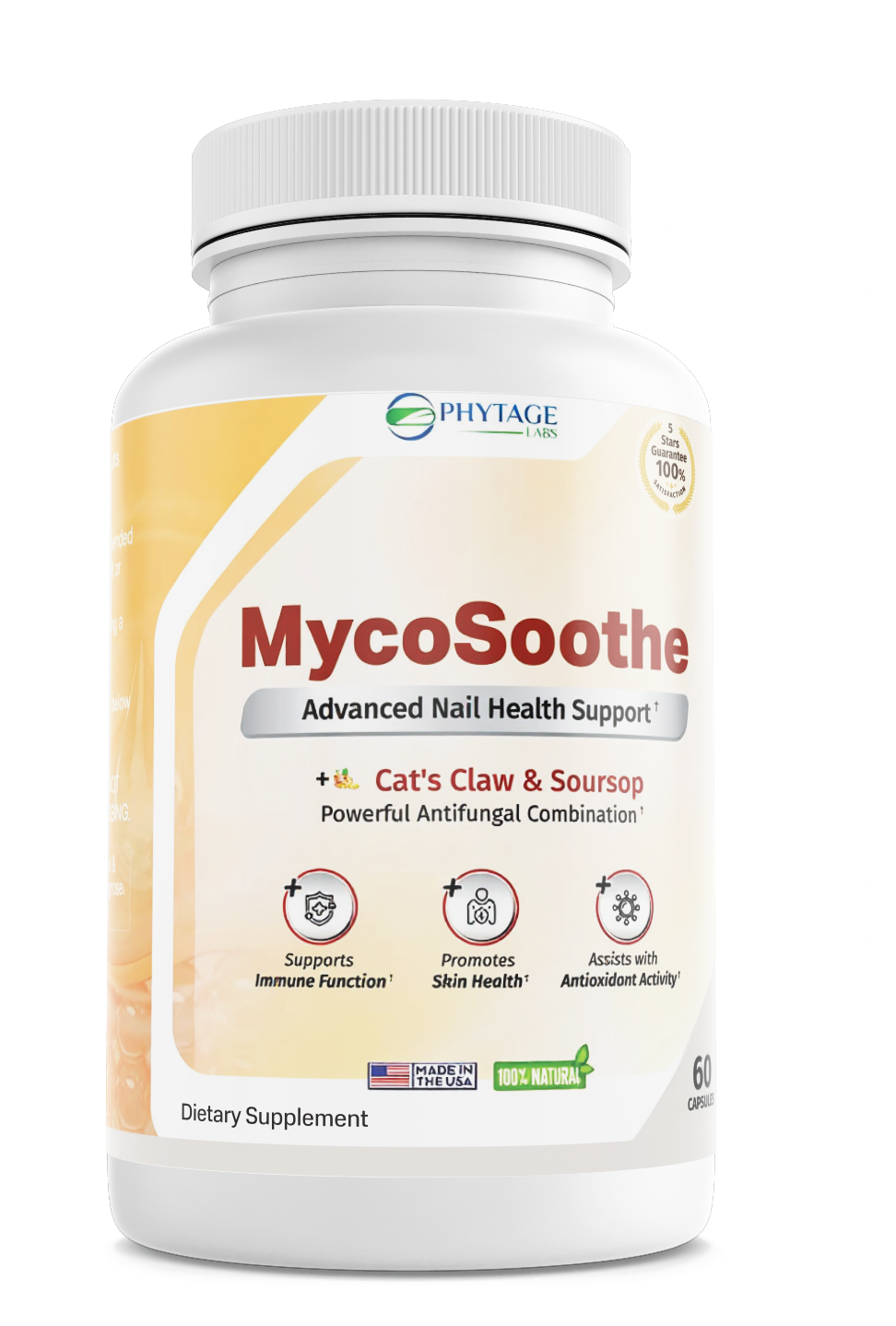 Phytage MycoSoothe Hair Skin Nail Health Support Dietary Supplement 60 Capsules — photo 1