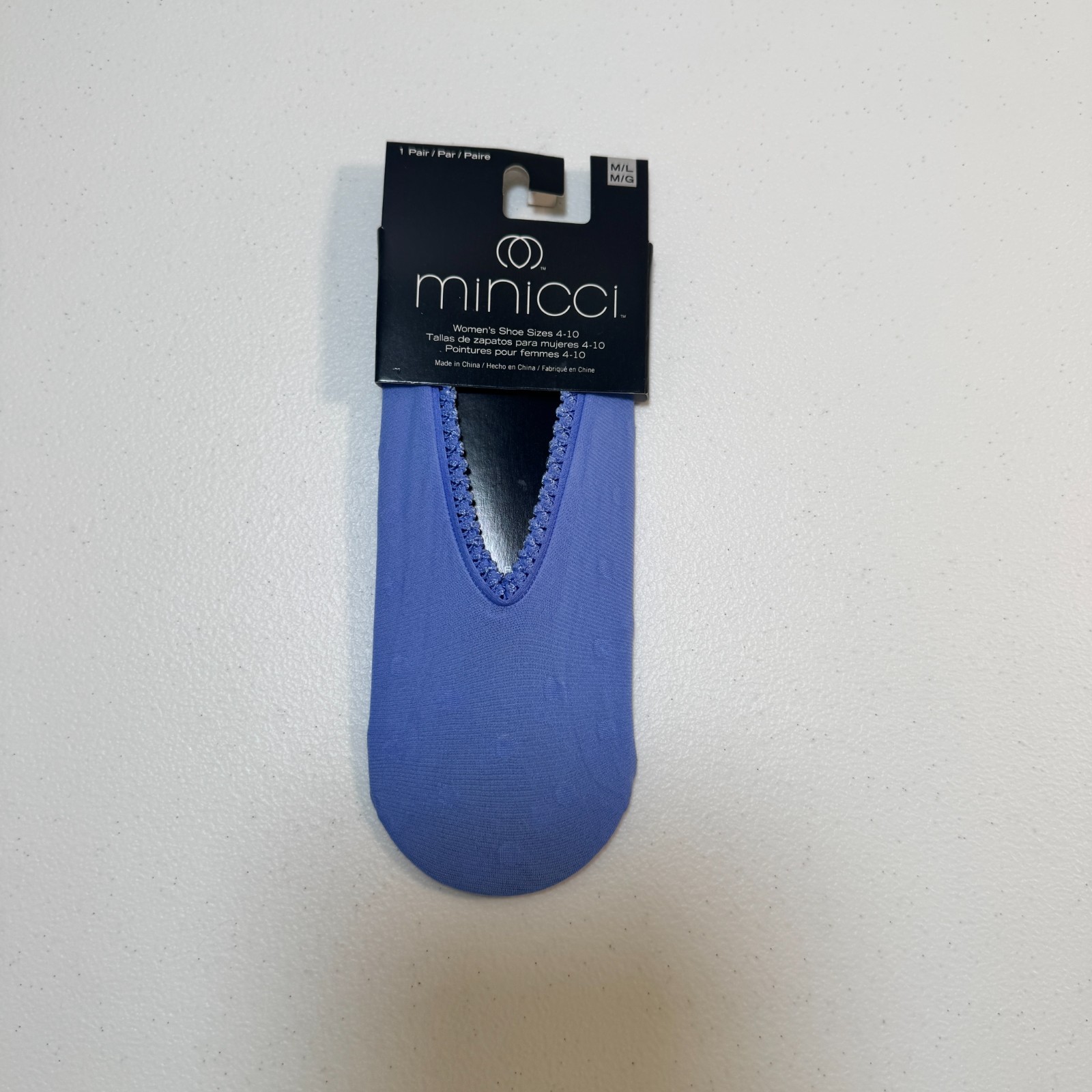 MiniCCI Ultra Low Foot Liners Single Pair – No-Show Socks – Comfortable Blue — photo 1