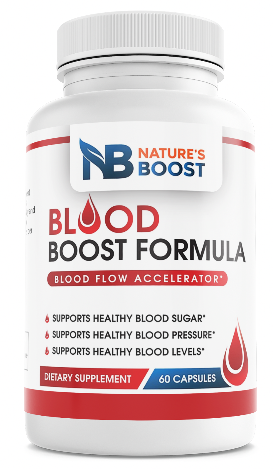 Blood Boost Formula Blood Flow Accelerator Nature's Boost Supplement 60 Capsules — photo 1