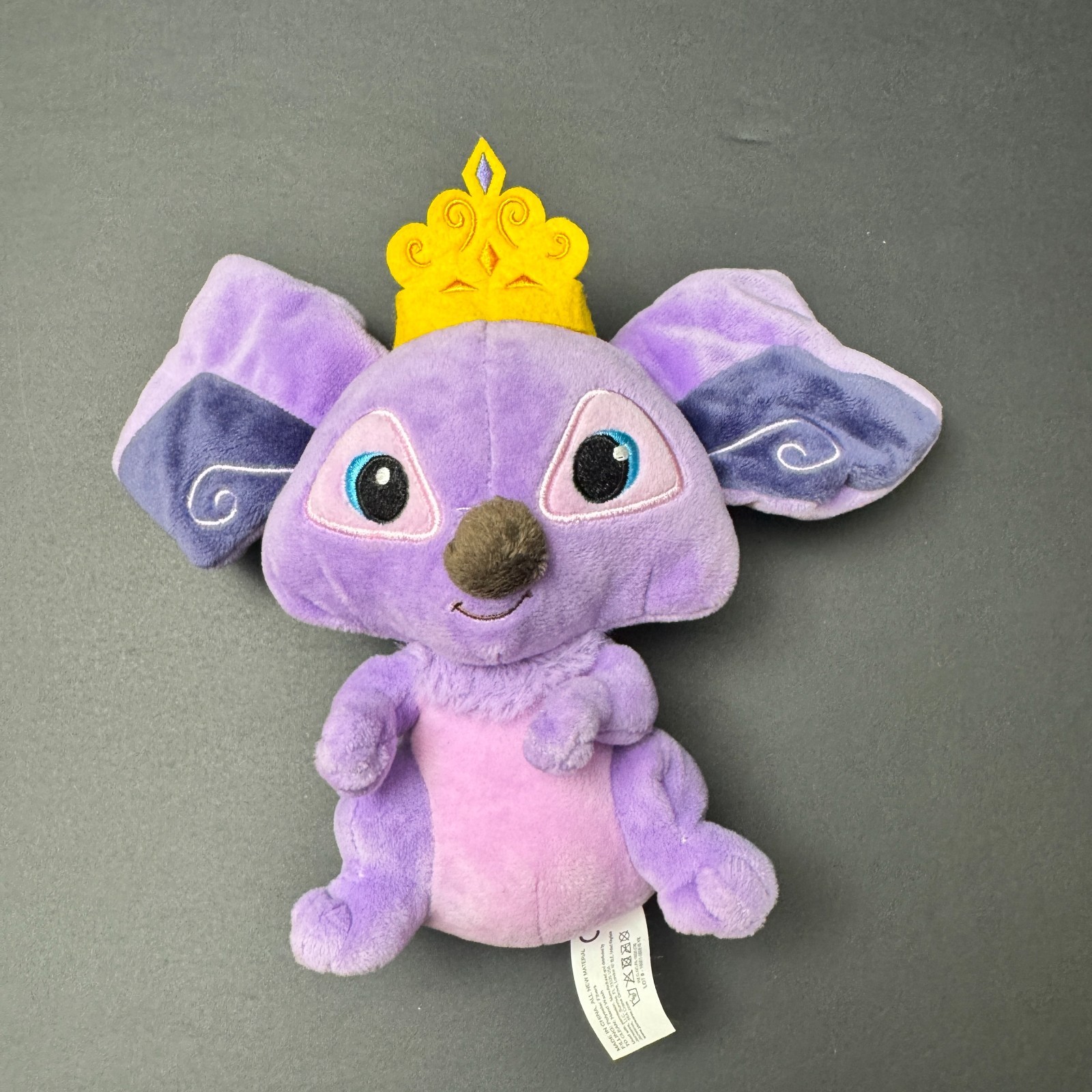 King Koala Plush Animal Jam Purple Blue Yellow Crown Stuffed Animal 8" Wildworks — photo 1