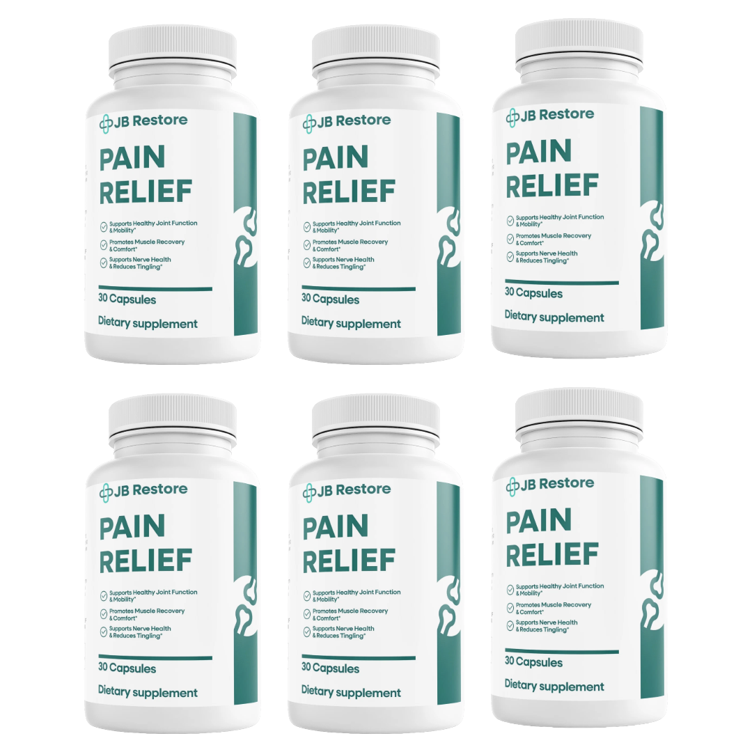JB Restore Pain Relief Joint Function Support Supplement 30 Capsules Bundle of 6 — photo 1