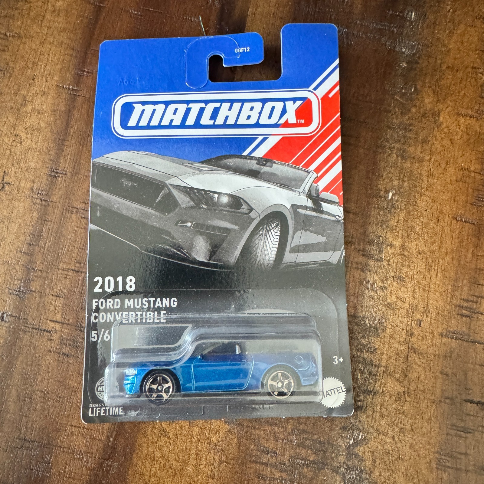 Matchbox ‘18 Ford Mustang Convertible American Convertible 5/6 Blue Toy — photo 1