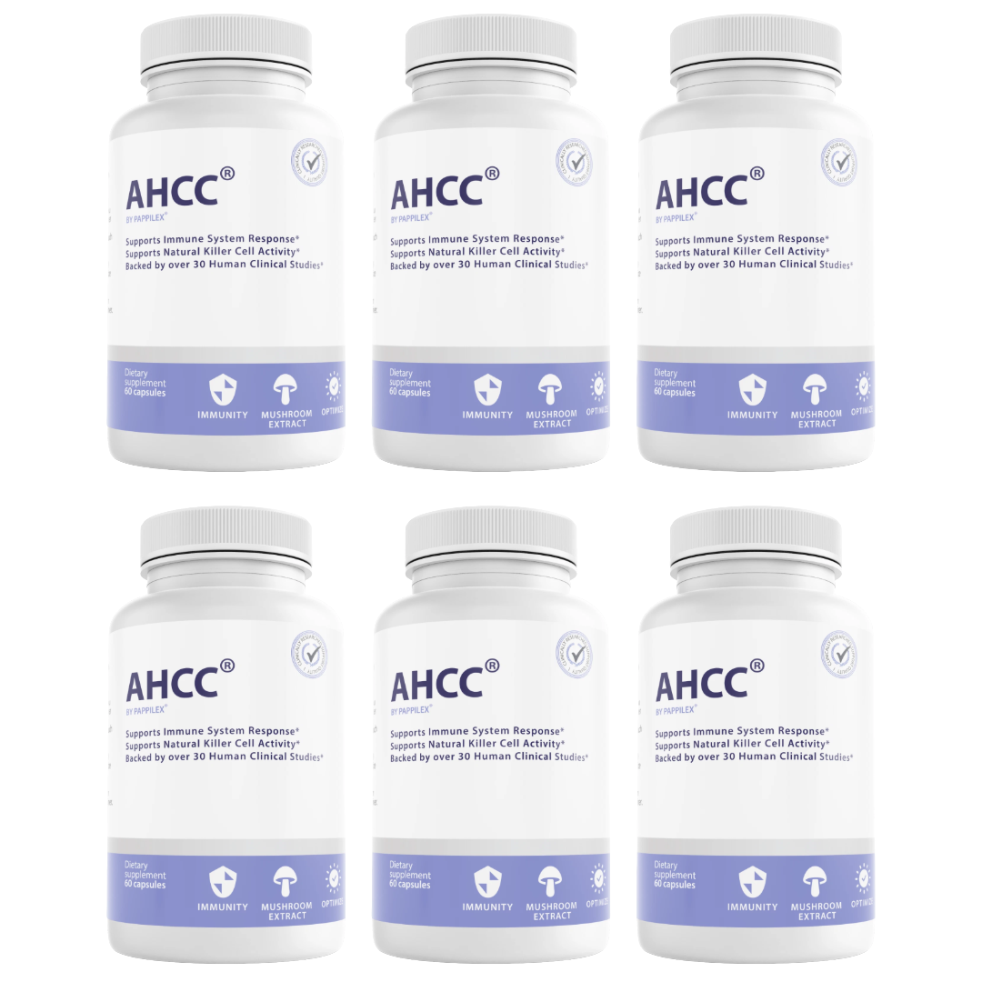 AHCC Pappilex  Support Dietary Supplement 60 Capsules (Bundle of 6) — photo 1