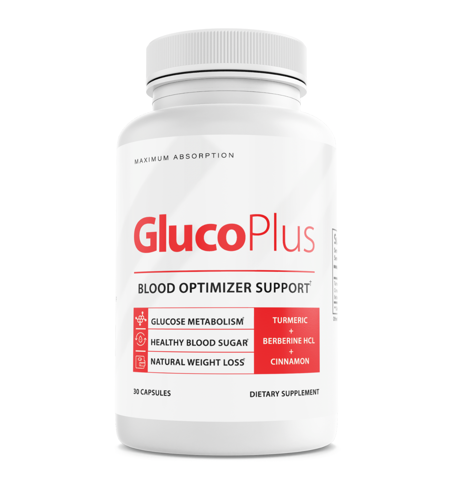 Gluco Plus Dietary Supplement 30 Capsules — photo 1