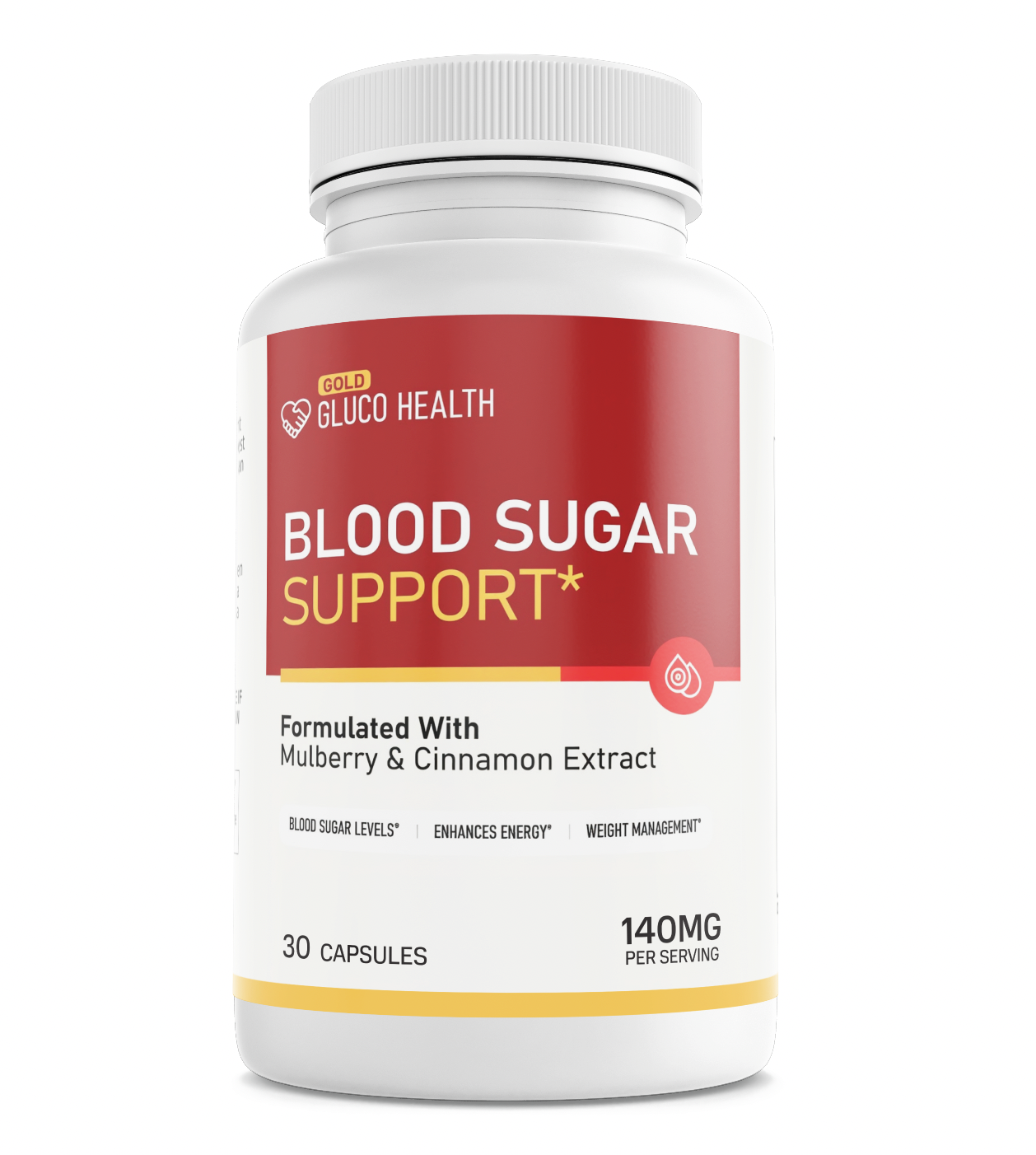Gold Gluco Health Blood Health Support Dietary Supplement 30 Capsules — photo 1