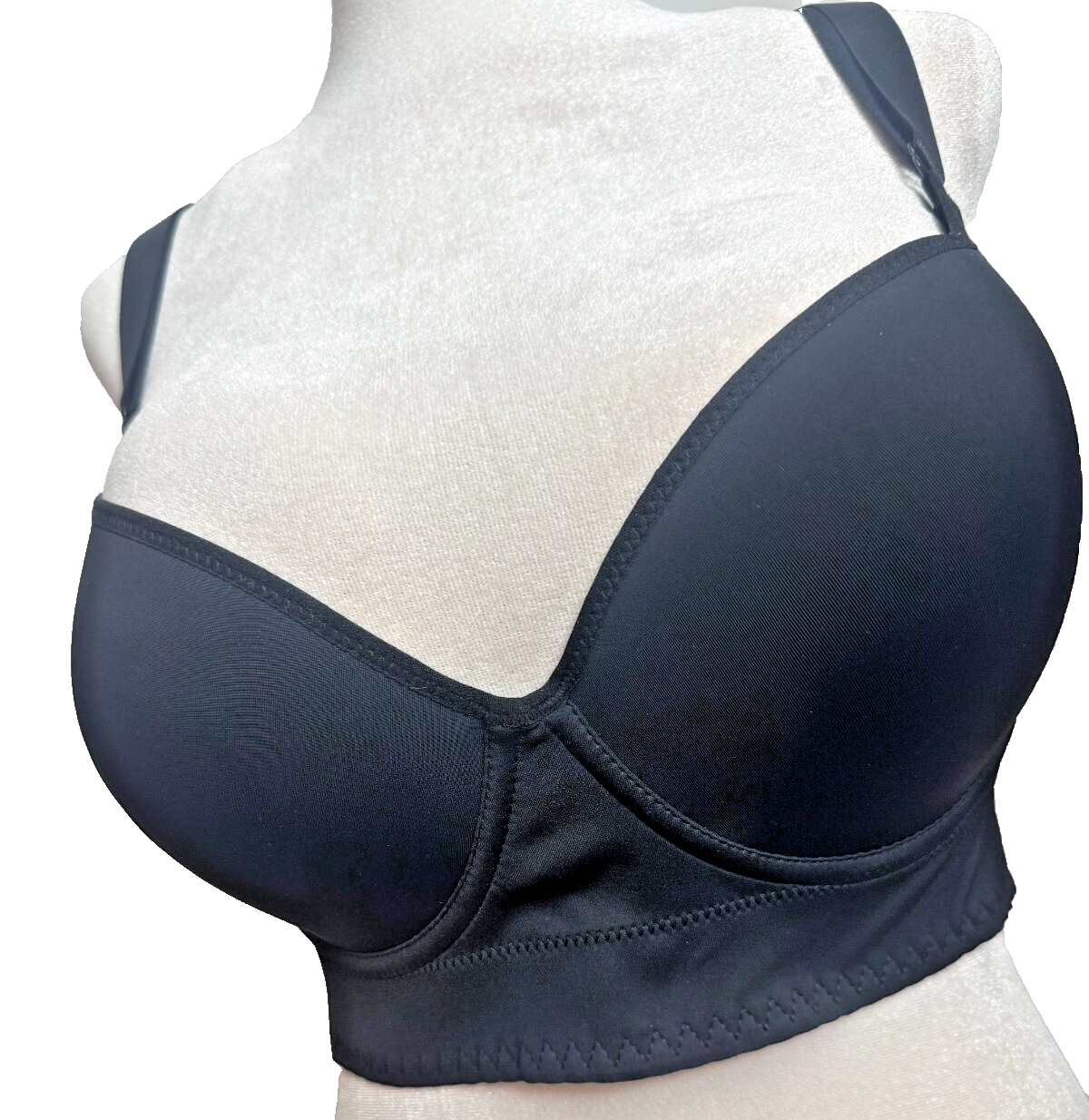 Back Smoothing Push-Up Bra, Wide Band Bras for Back Fat - Color Black — photo 1