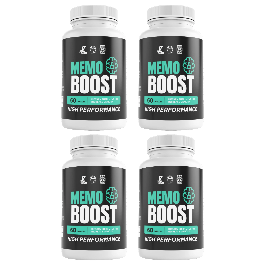 Memo Boost Mind Memory Health Support Dietary Supplement 60 Capsules Bundle of 4 — photo 1