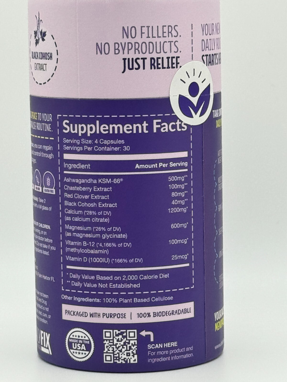 Pausal Peace Supplement 120 Capsules Support and Relief Menopause Symptoms — photo 3