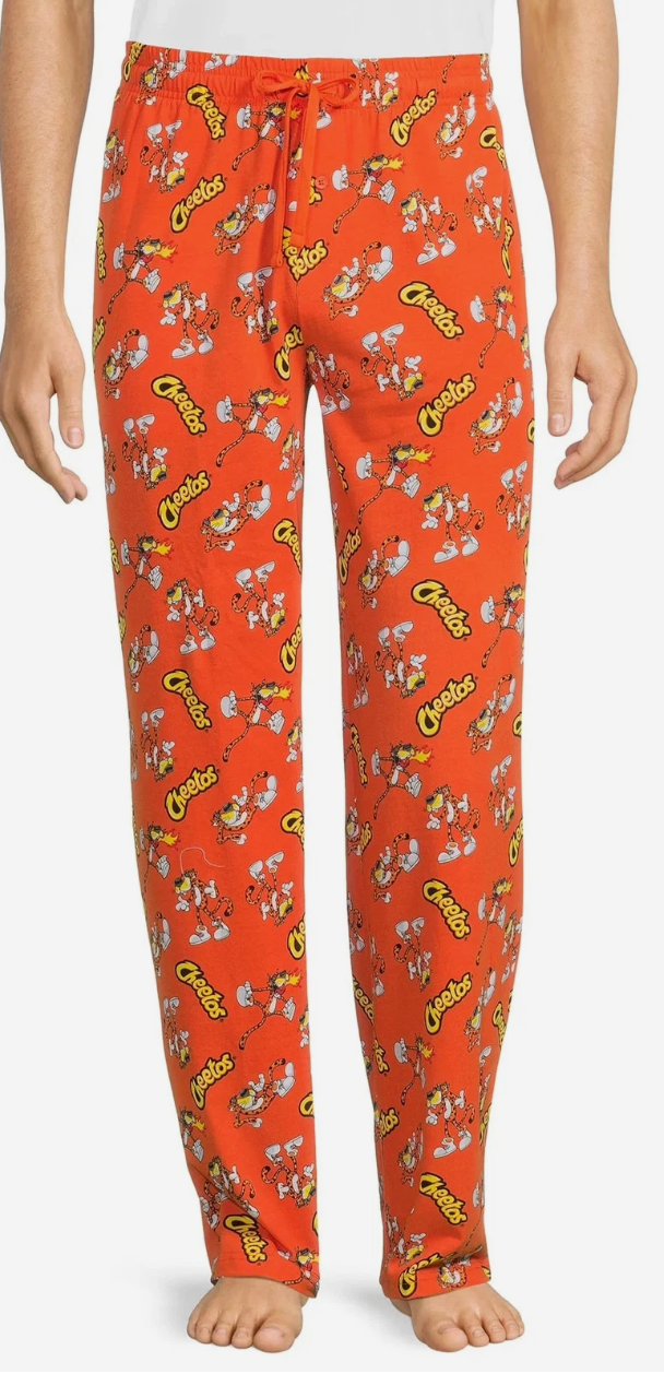 Men's Chester Cheetos Orange Pajama Pants Medium Lounge Sleepwear Comfortable — photo 1