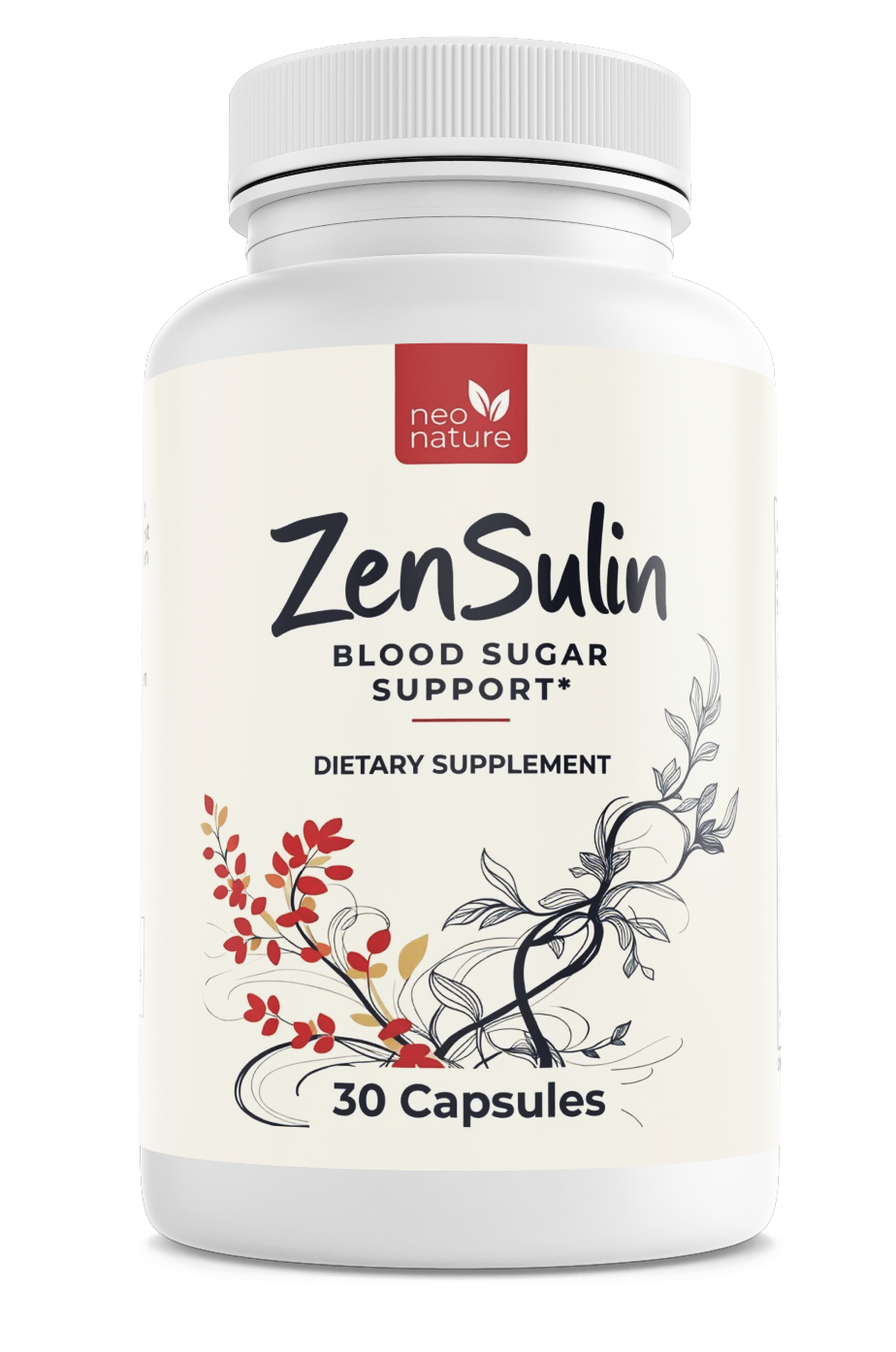 ZenSulin Blood Health Support Supplement Cinnamon Dietary Supplement 30 Capsules — photo 1