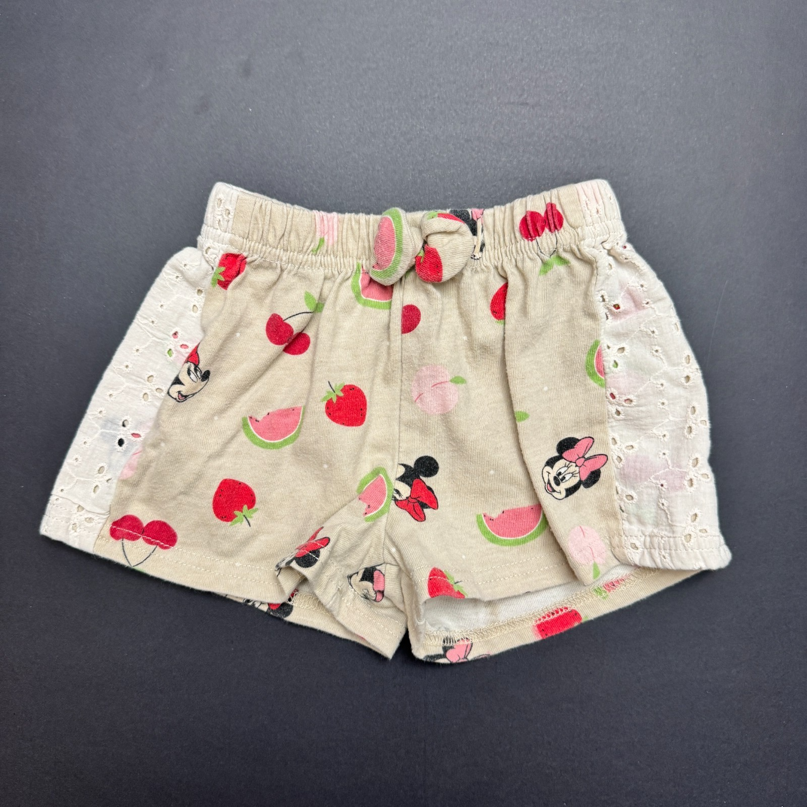 Disney Baby Minnie Shorts with Bow & Lace Girls 24M Toddler — photo 1