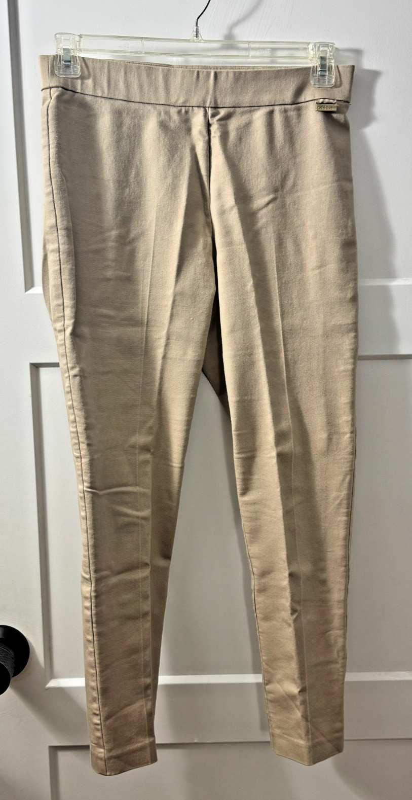 Calvin Klein Women's Pants Size Medium Khaki Stretch Skinny Pants — photo 1