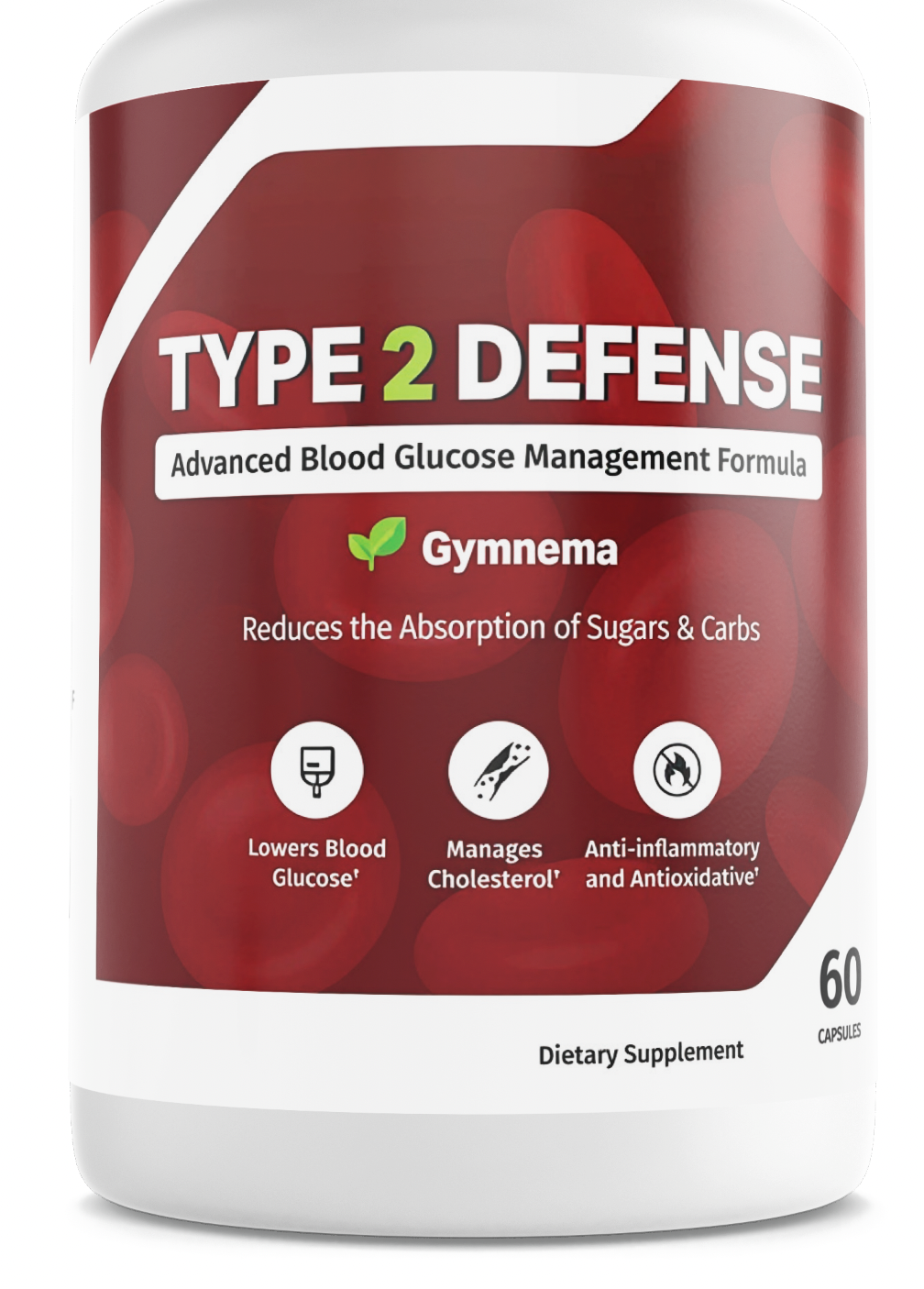 Type 2 Defense Advanced Blood Health Support Formula With Gymnema  60 Capsules — photo 1