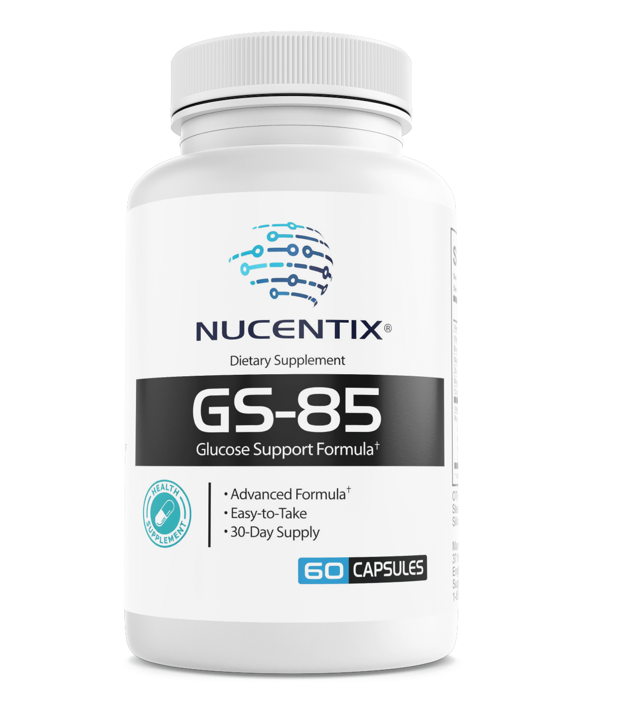 Nucentix GS-85 Glucose Support Formula Dietary Supplement 60 Capsules — photo 1