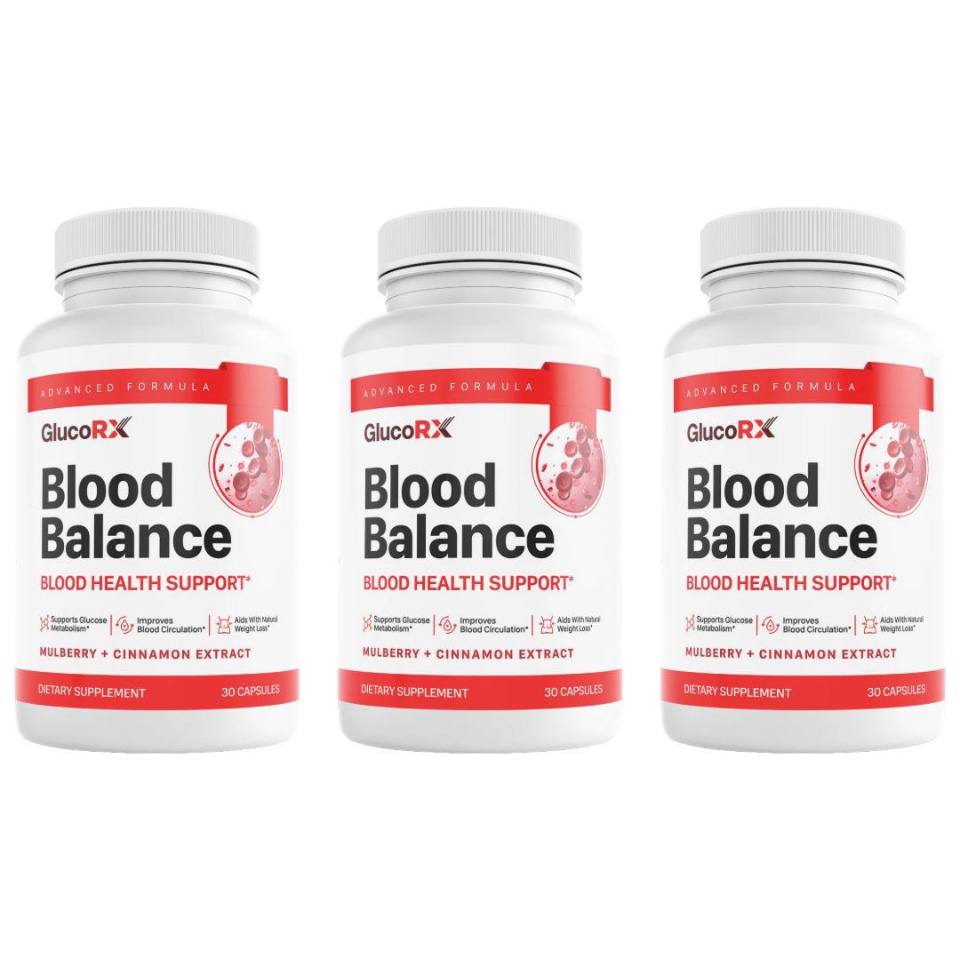 GlucoRX Blood Balance Blood Health Support Gluco RX 30 Capsules (Bundle of 3) — photo 1