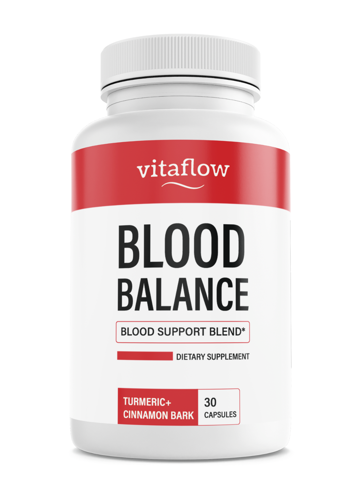 Vitaflow Blood Balance Dietary Supplement Turmeric Cinnamon Bark  30 Capsules — photo 1