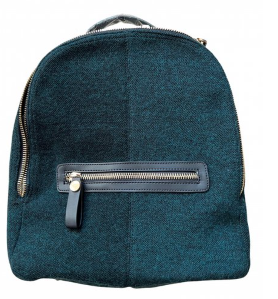Zara Pre-owned Wool Backpack In Green — photo 1