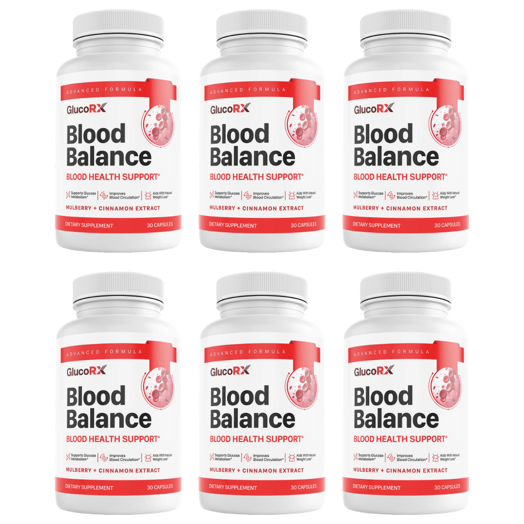 GlucoRX Blood Balance Blood Health Support Supplement 30 Capsules (Bundle of 6) — photo 1