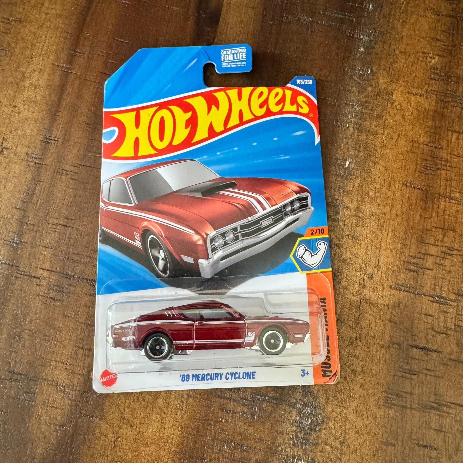Hot Wheels 69 Mercury Cyclone Red #165 Mainline 2025 Case G New — photo 1