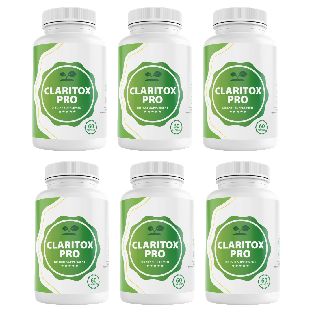 Claritox Pro Dietary Supplement 60 Capsules Bundle of 6 — photo 1