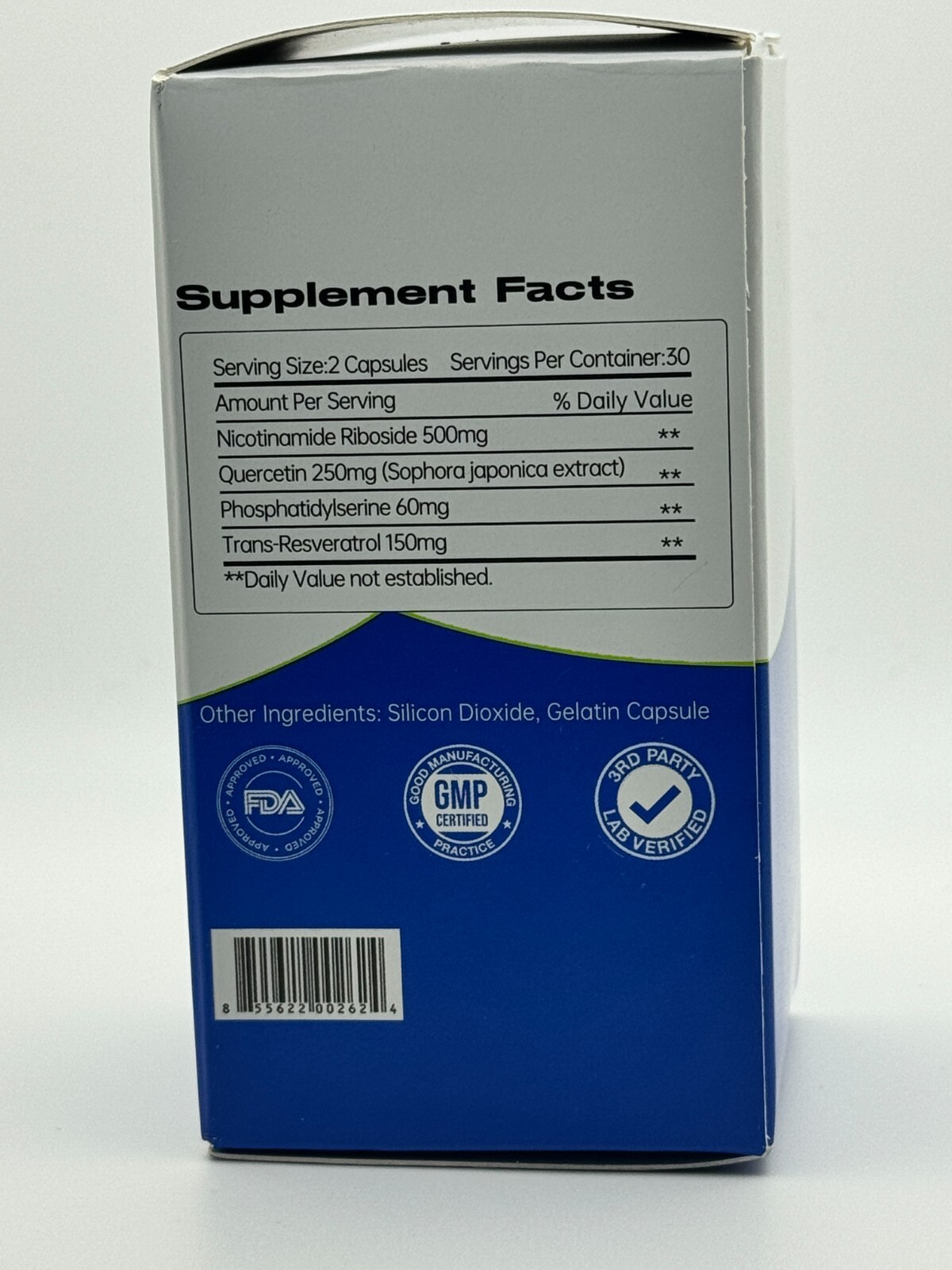 NAD 960mg Nicotinamide Riboside Anti Aging Dietary Supplement 60 Capsules — photo 2