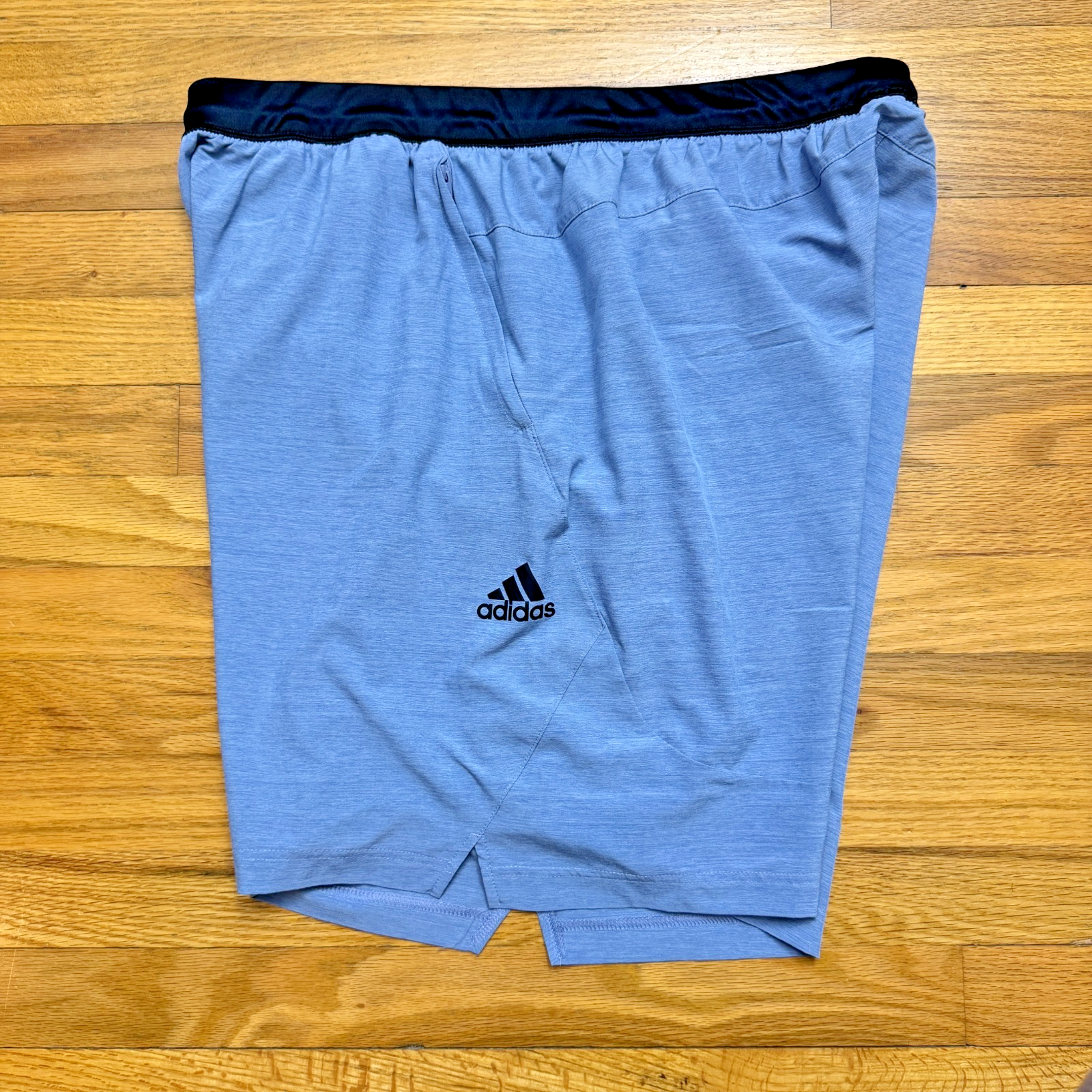 ADIDAS Men's Stretch Zipper Pocket Light Blue XXL Shorts Casual Gym Fit — photo 1