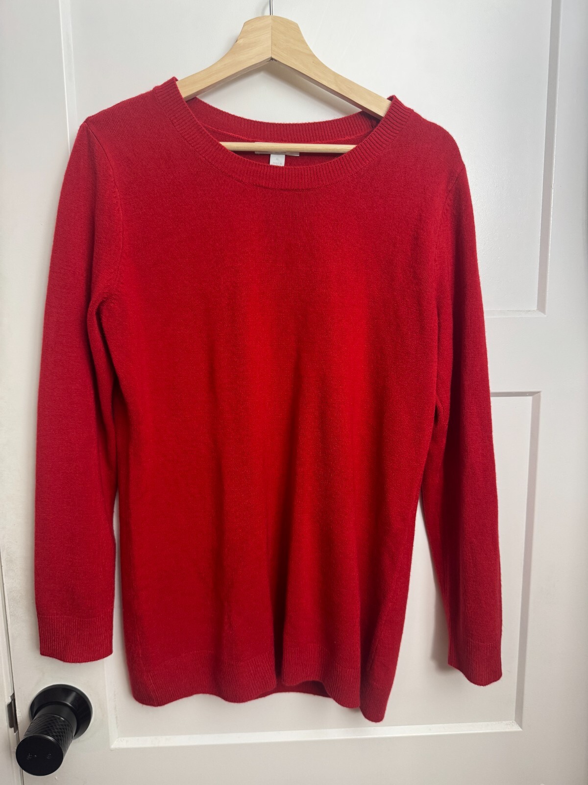 New York & Company Red Sweater Medium Womens Long Sleeve Top — photo 1