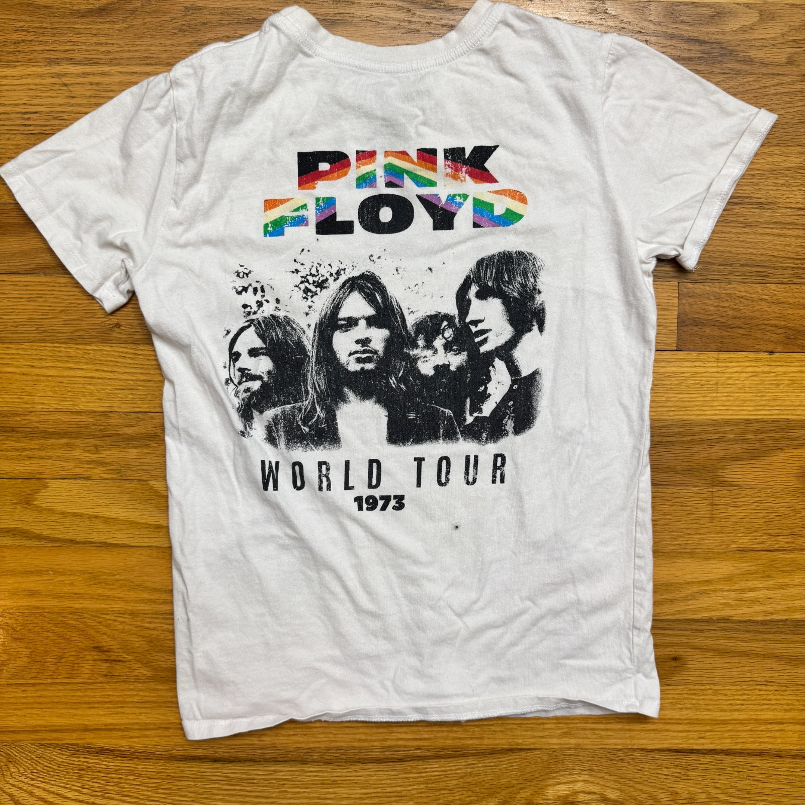 Pink Floyd World Tour 1973 Beige with Holes and Rainbow Small — photo 1