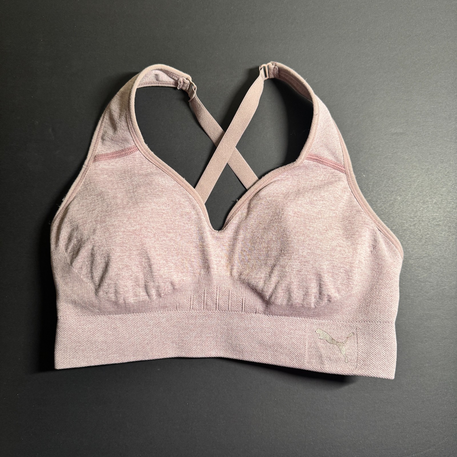 Puma Lavender Sports Bra Adjustable Small Women's — photo 1