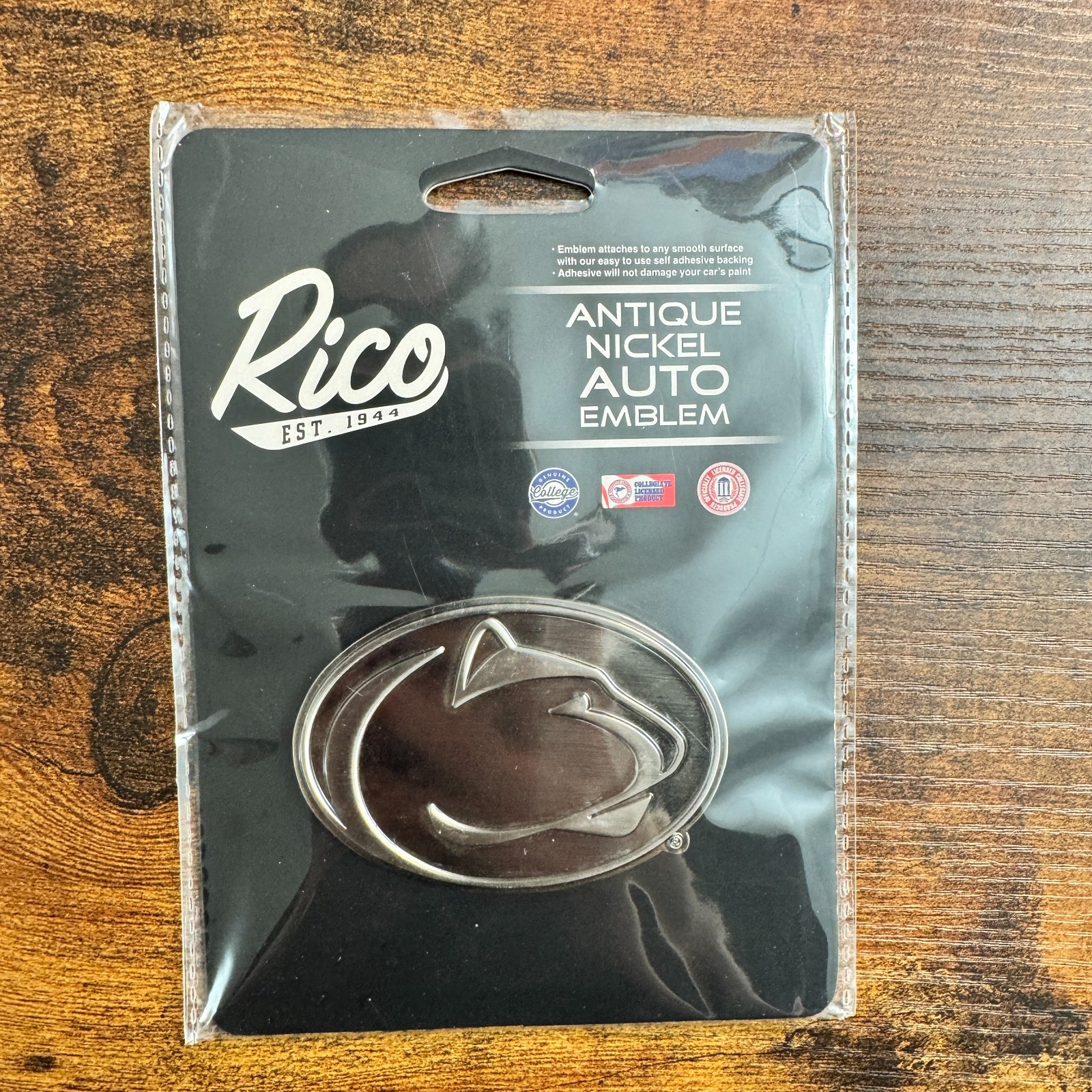 NEW Rico Antique Nickel Auto Emblem Gifts Men Car — photo 1