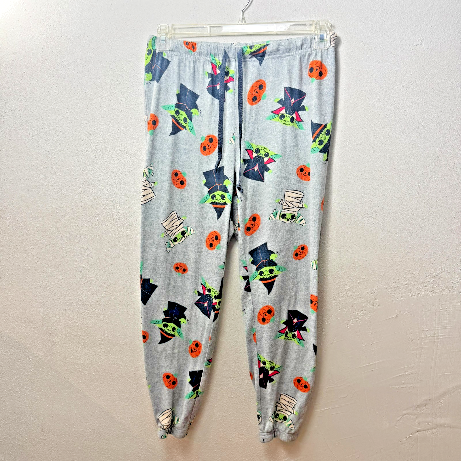Star Wars Pajama Pants Women's Size M Medium Yoda Halloween Pumpkin Sweatpants — photo 1
