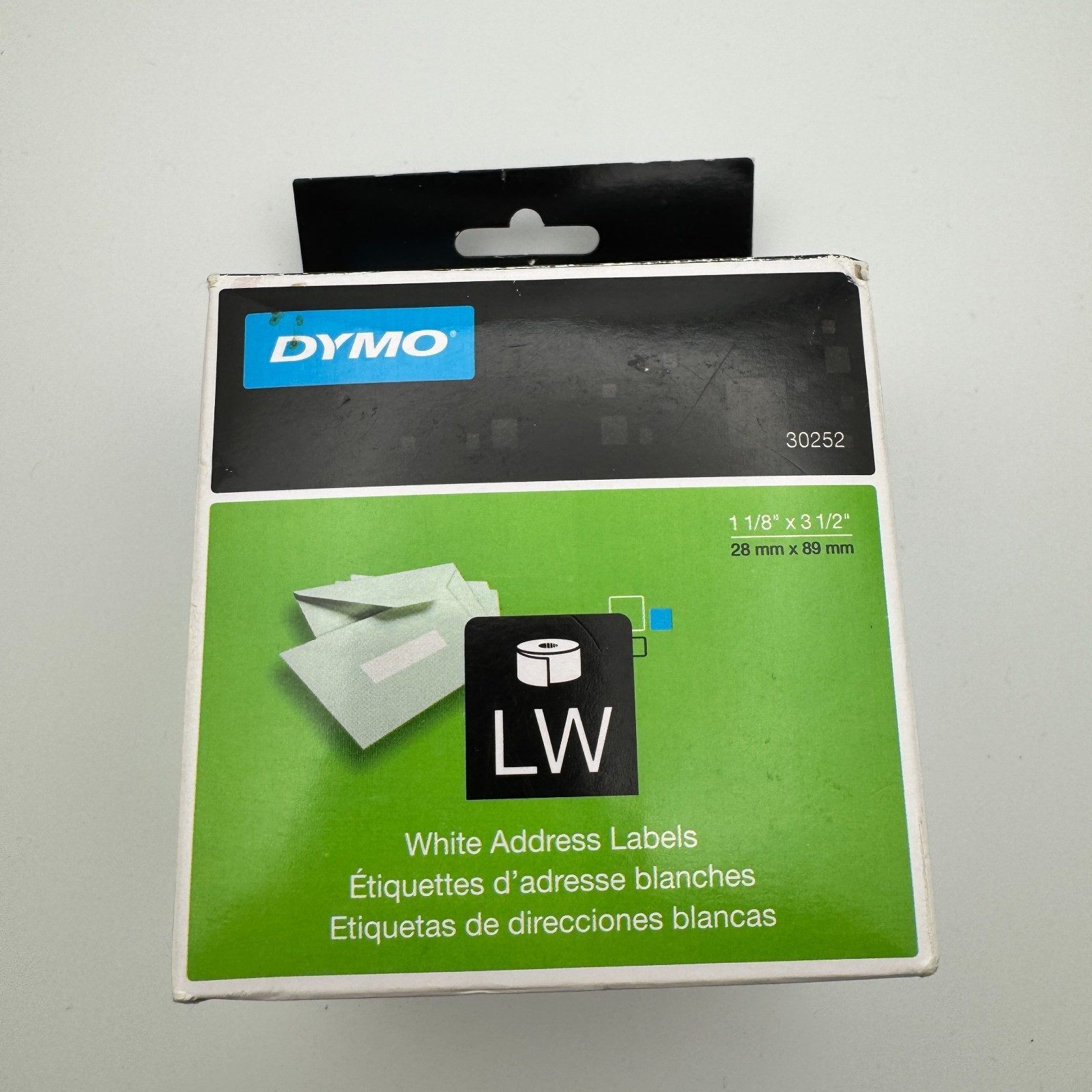 Dymo 30251 White Address Labels Size 1 1/8" X 3 1/2" - NEW Etiqueta — photo 1