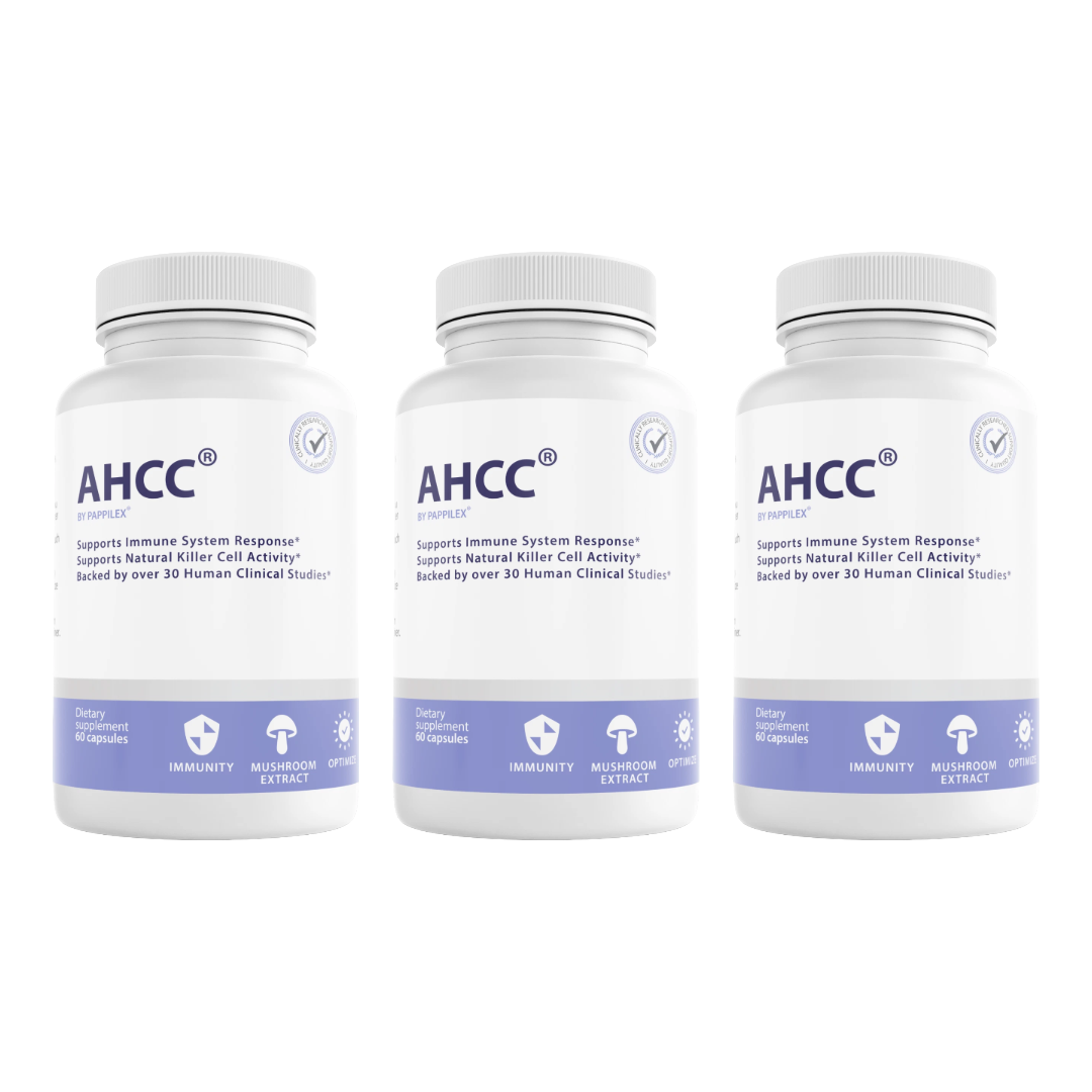 AHCC Pappilex  Support Dietary Supplement 60 Capsules (Bundle of 3) — photo 1