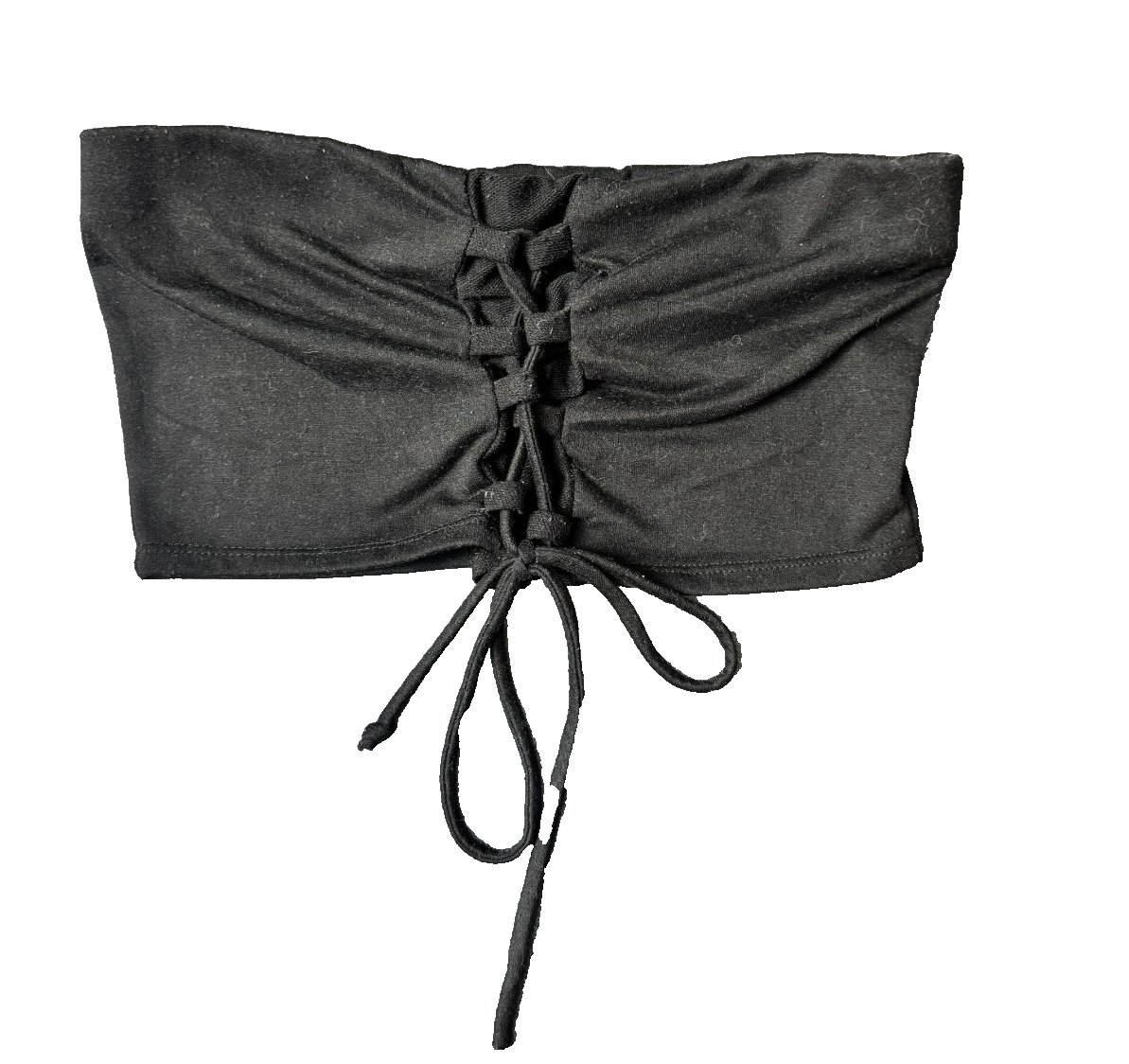 Hustler Black Top Strapless Stretchy Comfortable Leisure Women's Large — photo 1