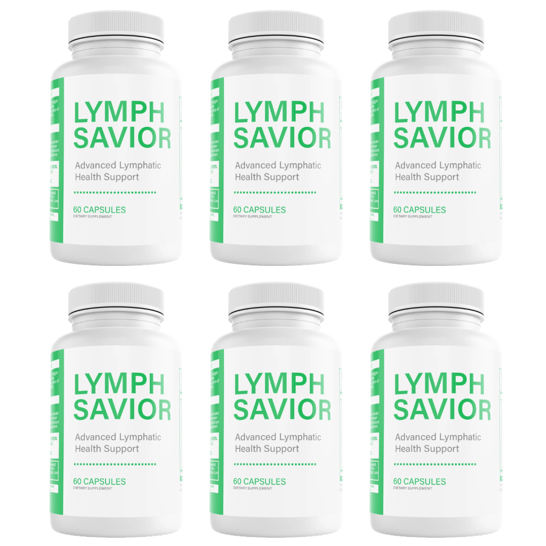 Lymph Savior Lymphatic Health Support Dietary Supplement 60 Capsules Bundle of 6 — photo 1