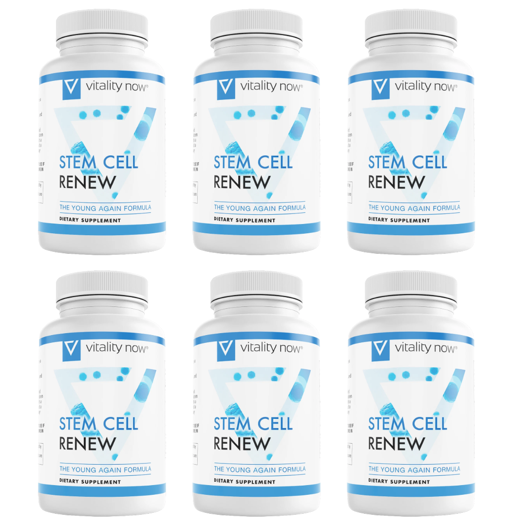 Vitality Now Stem Cell Renew Support Dietary Supplement 60 Capsules Bundle of 6 — photo 1