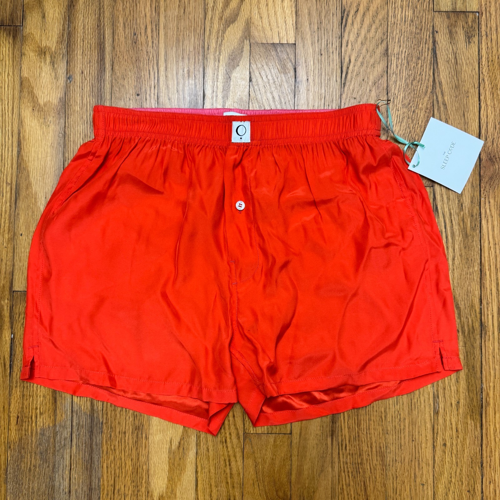The Sleep Code 100% Silk Fever Dream Washable Ravi Boxer Red Pink  Loungewear XS — photo 1