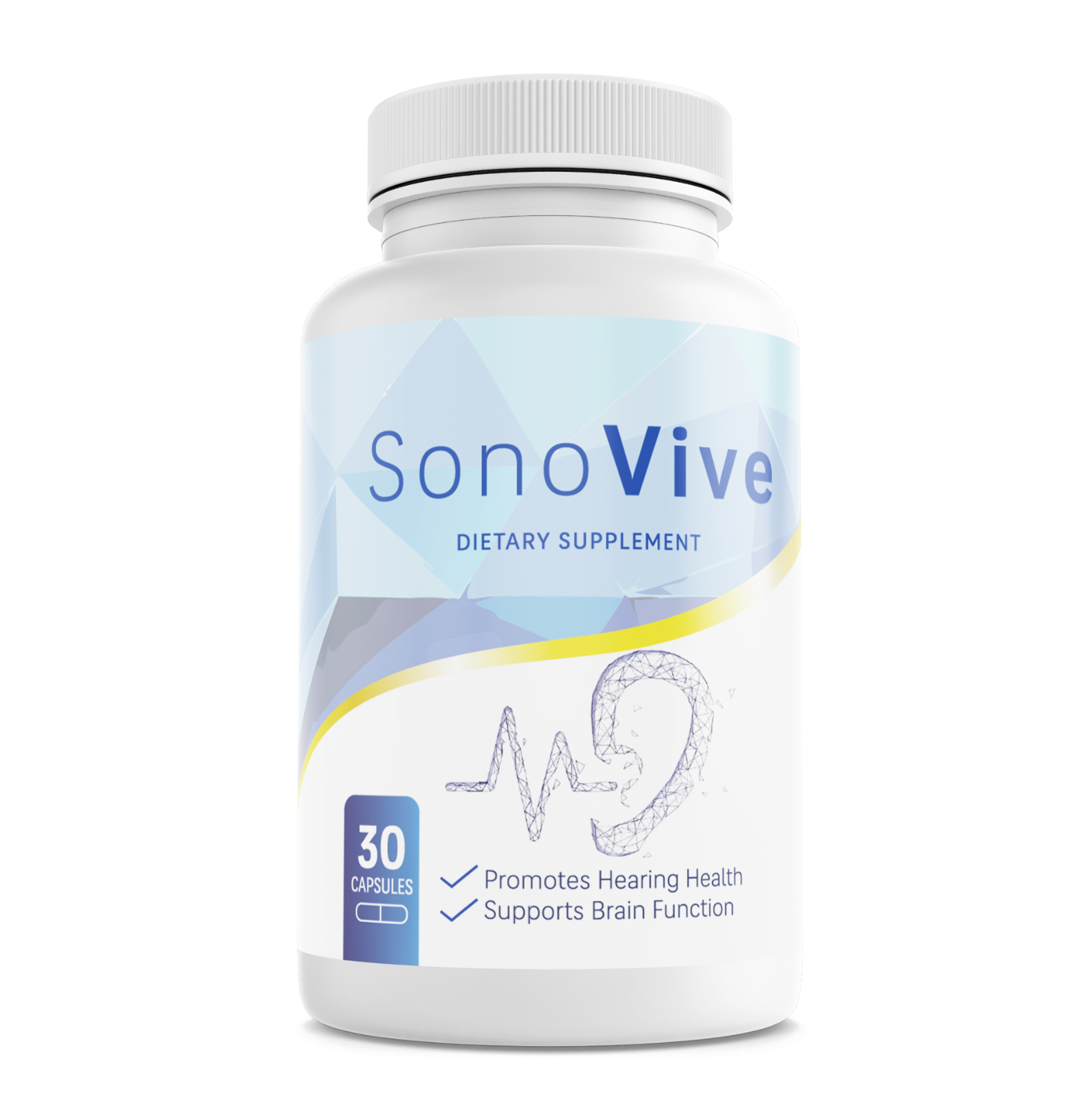 Sonovive Hearing Supplement  Supports Brain Function Hearing Health 30 Capsules — photo 1