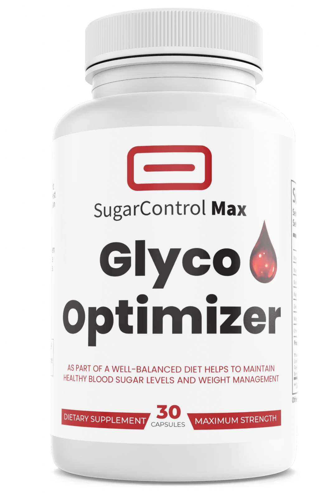 Sugar Control Max Glyco Optimizer Dietary Supplement 30 Capsules — photo 1