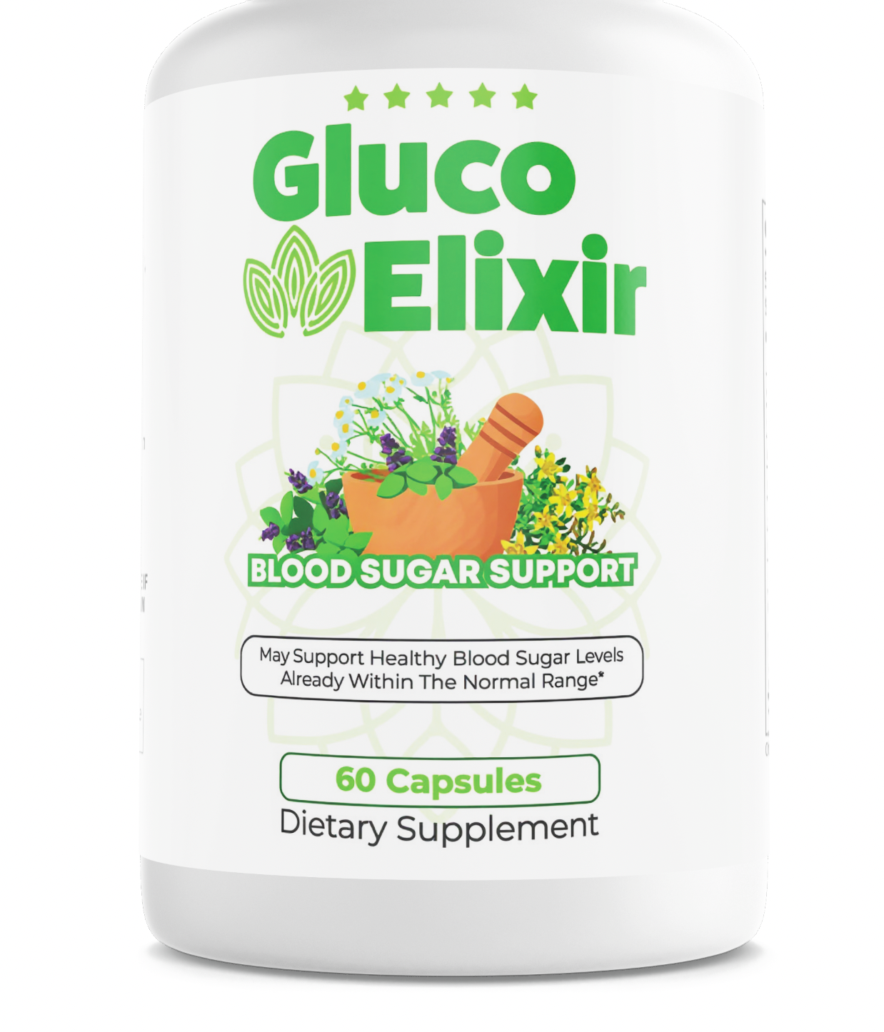 Gluco Elixer Blood Health Support Formula Dietary Supplement 60 Capsules — photo 1