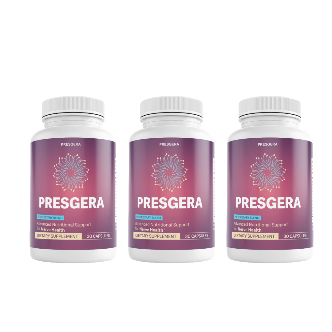 Presgera Nerve HealthSupport Dietary Supplement 30 Capsules (Bundle of 3) — photo 1