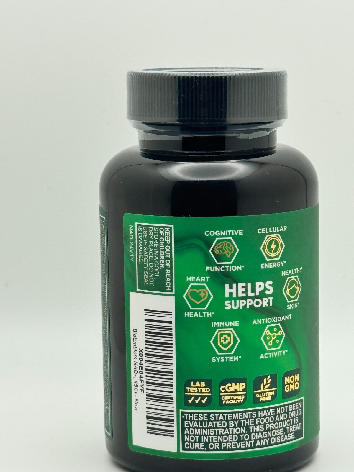 NAD+ Dietary Supplement Healthy Aging 45 Veggie Capsules Nicotinamide Riboside — photo 3