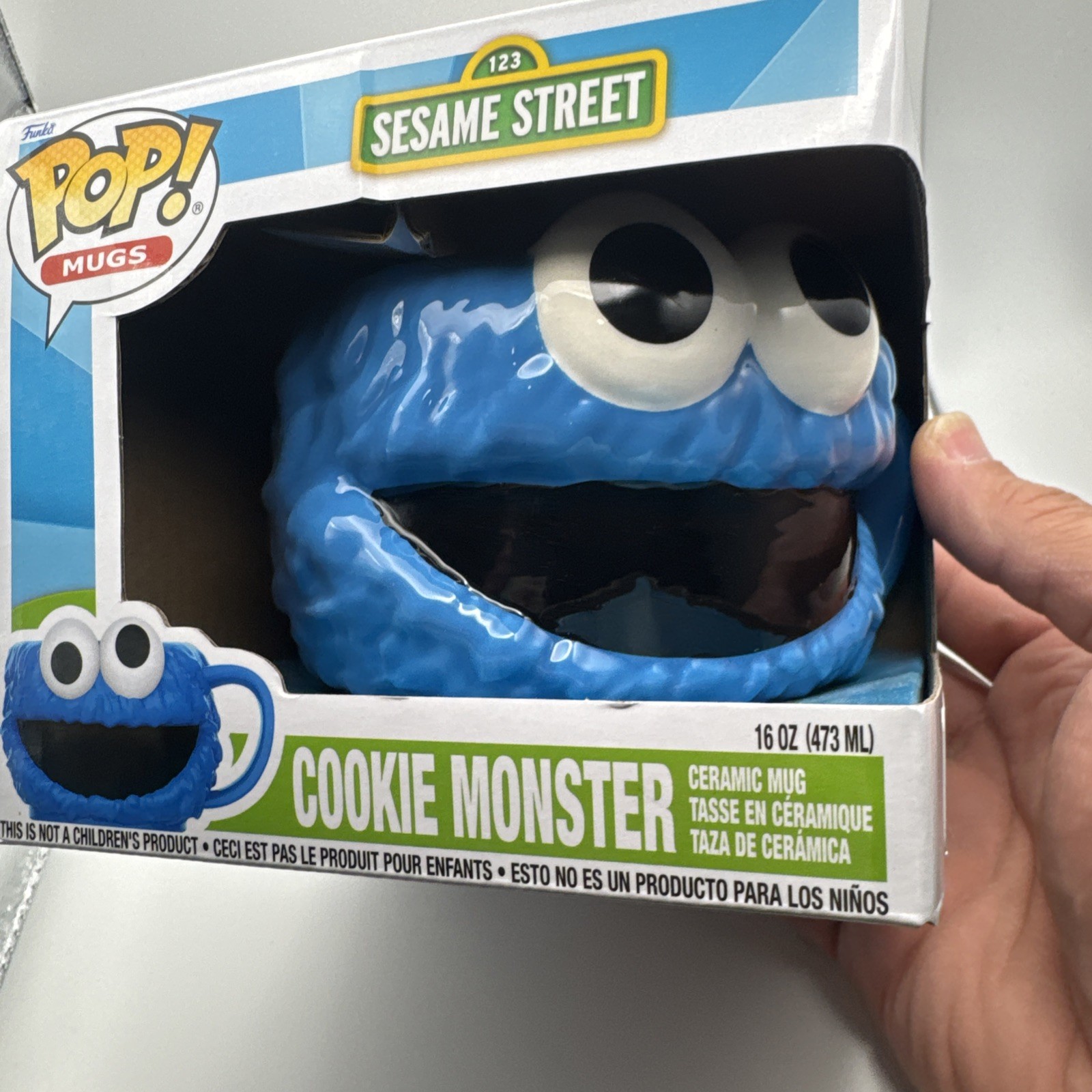 Funko Mugs Cookie Monster 123 Sesame Street  Ceramic Mug 16 Oz 437ml — photo 1
