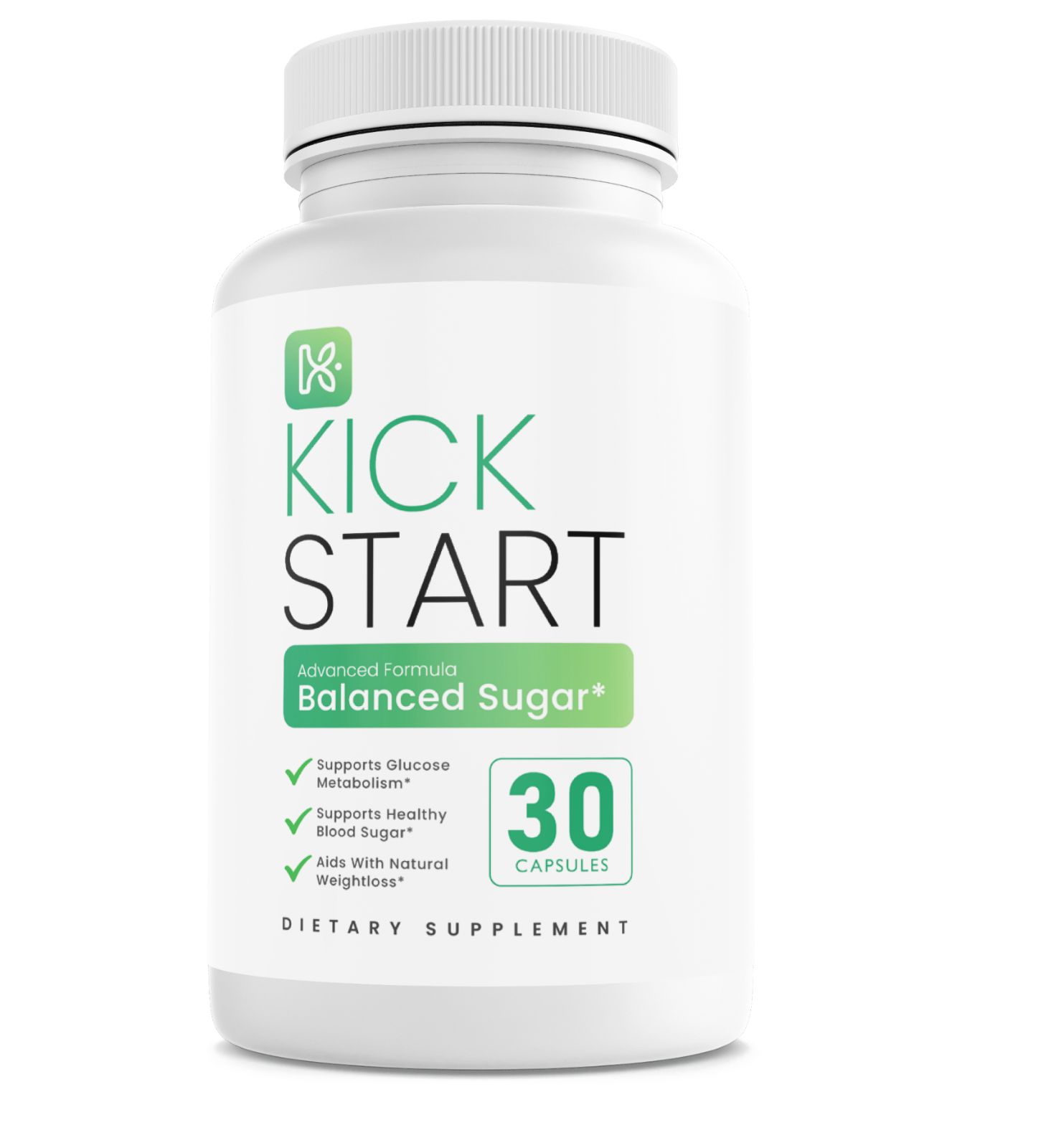 Kick Start Kickstart Balanced Sugar Dietary Supplement 30 Capsules — photo 1