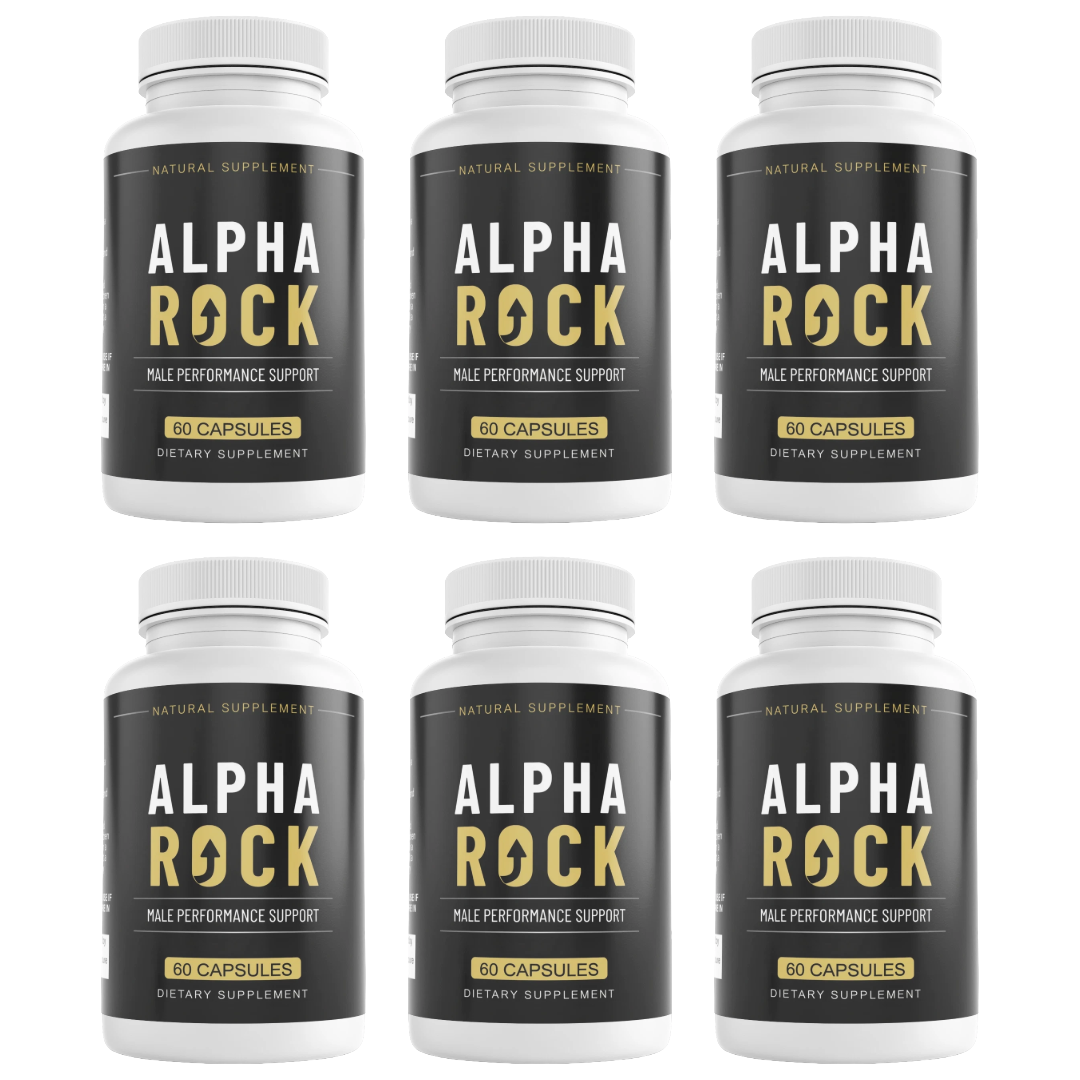Alpha Rock Mens Health Support Dietary Supplement 60 Capsules (Bundle of 6) — photo 1