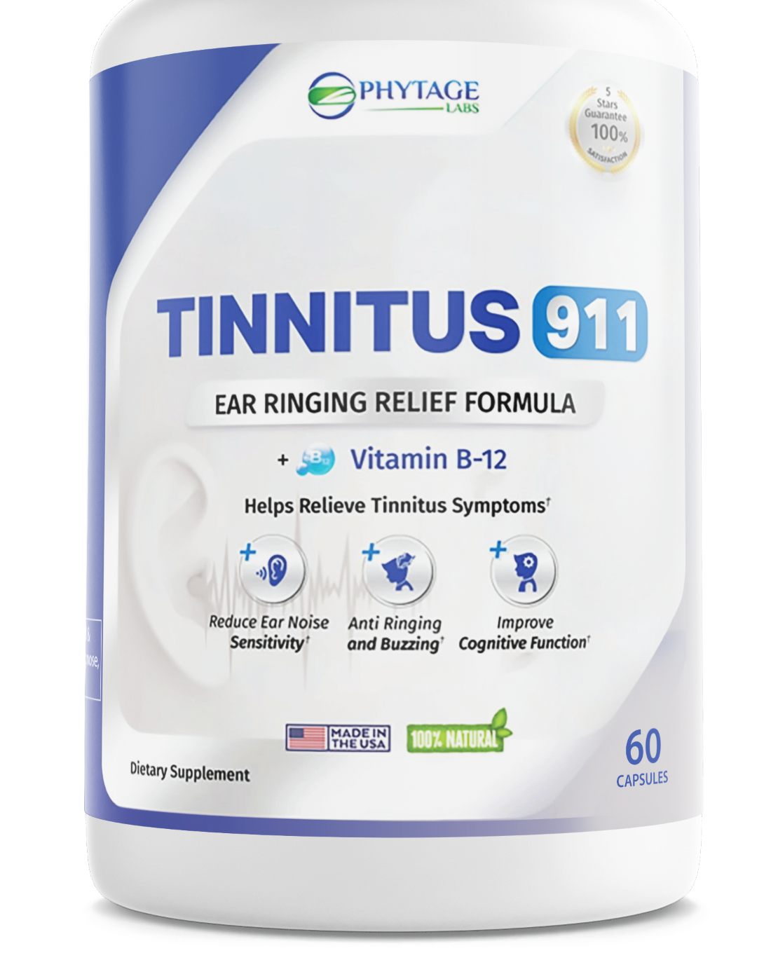 Tinnitus 911 Ear Ringing Relief Dietary Supplement 60 Capsules — photo 1