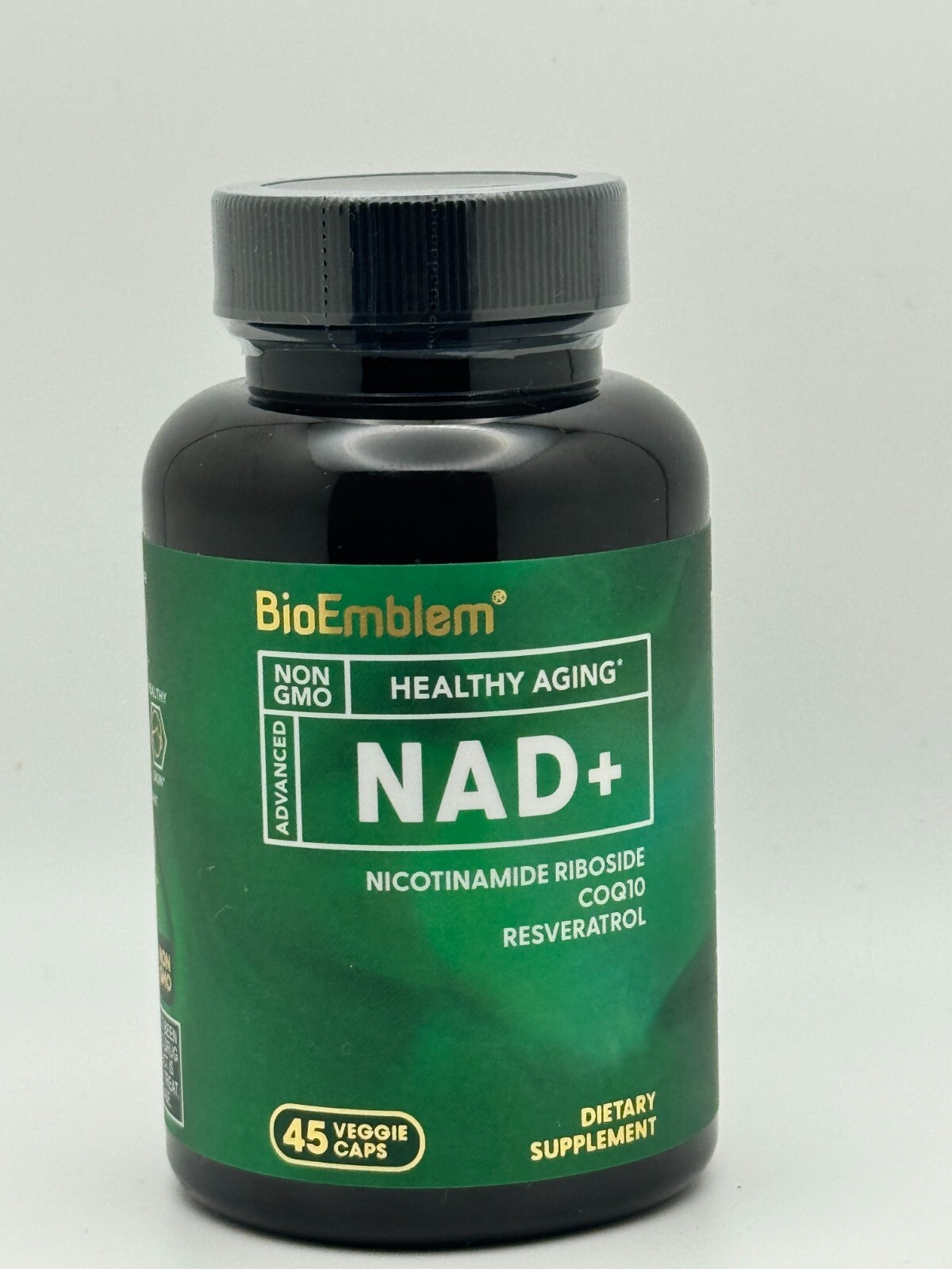 NAD+ Dietary Supplement Healthy Aging 45 Veggie Capsules Nicotinamide Riboside — photo 1
